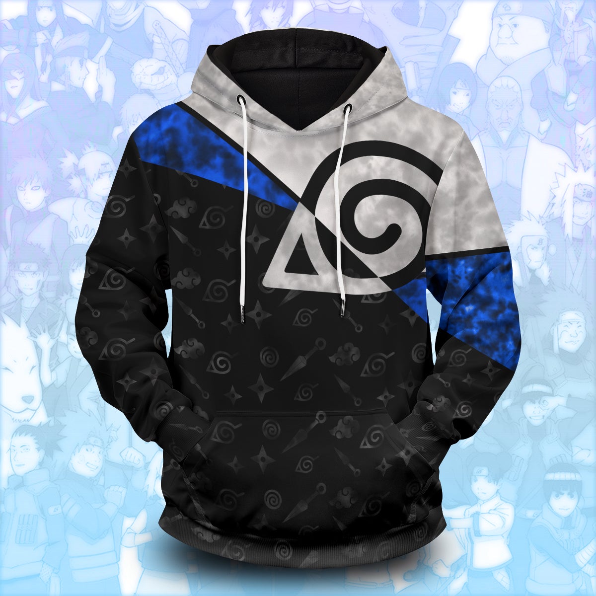 konoha-shuriken-kunai-unisex-pullover-hoodie-851865 konoha shuriken kunai unisex pullover hoodie 851865 - Gear Anime