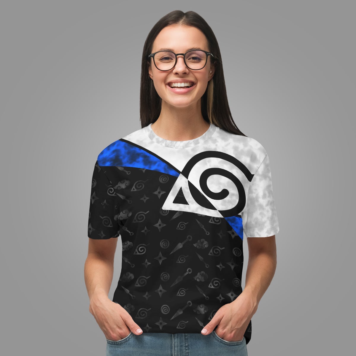 konoha-shuriken-kunai-unisex-t-shirt-475049 konoha shuriken kunai unisex t shirt 475049 - Gear Anime