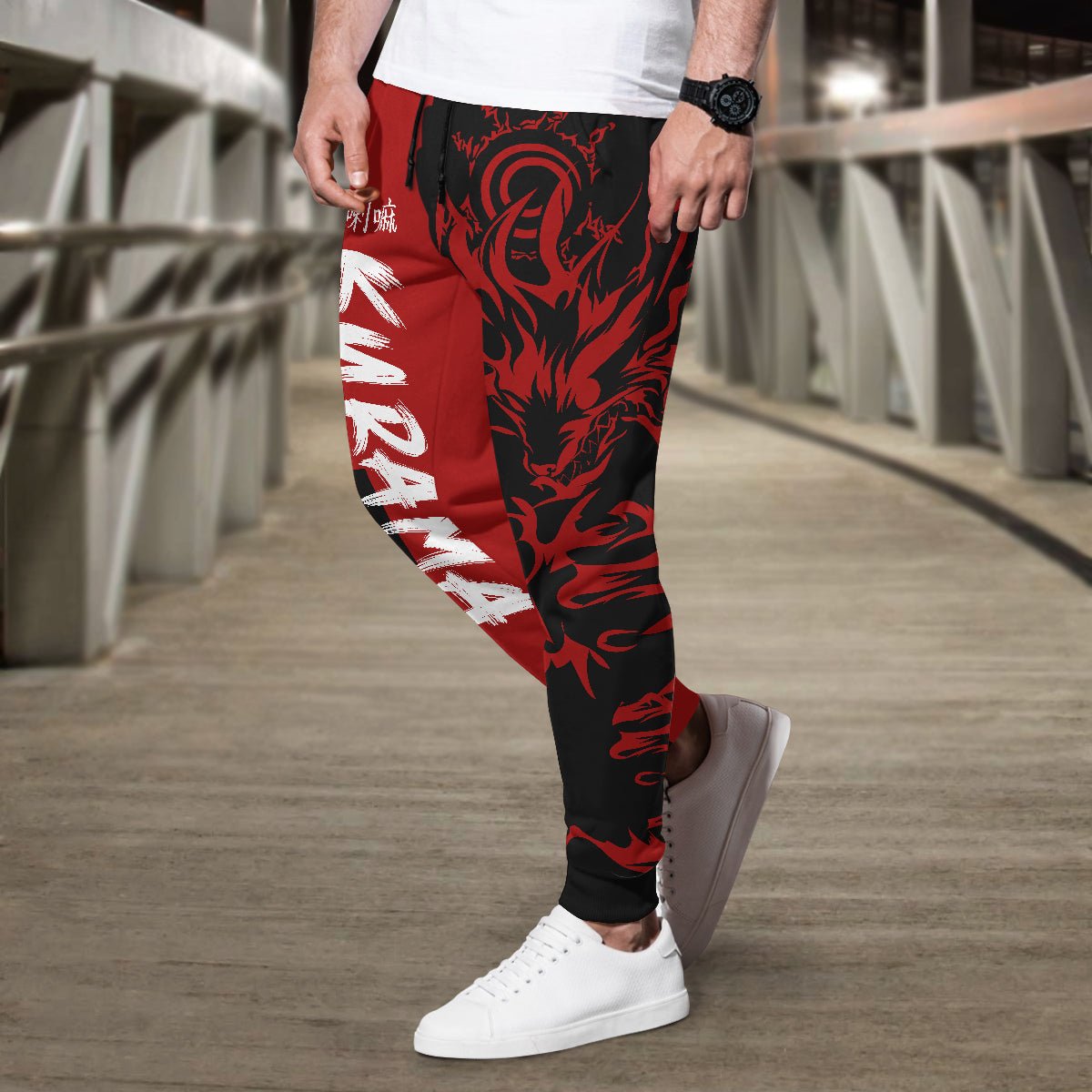 kurama-red-fashion-jogger-pants-922837 kurama red fashion jogger pants 922837 - Gear Anime