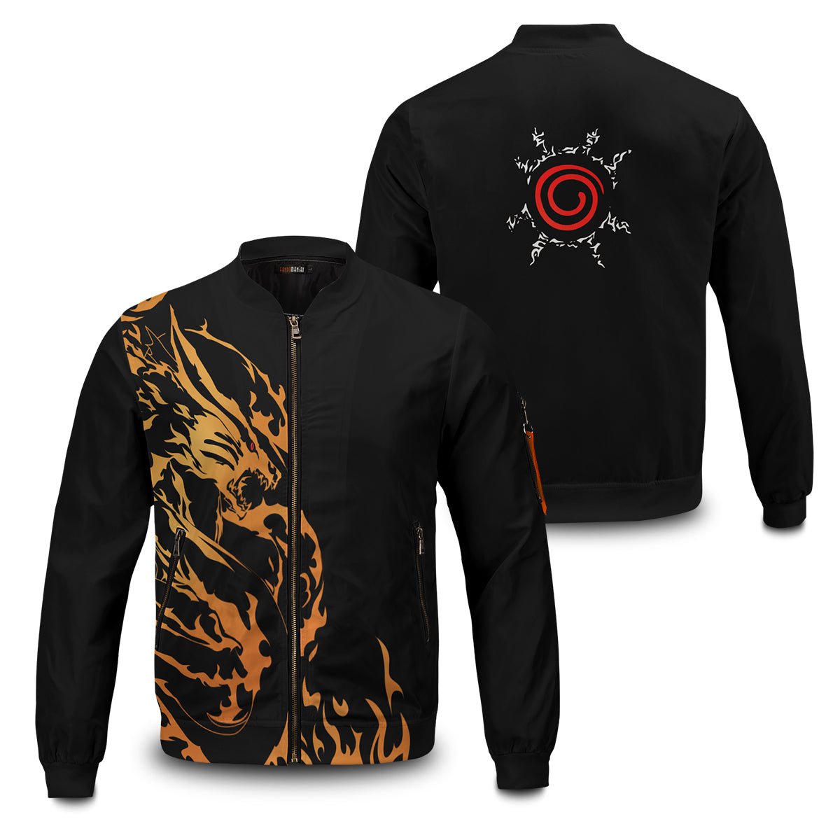 Naruto Jackets - Kurama Semblance Bomber Jacket FH0709 7 - Gear Anime kurama semblance bomber jacket 710096 - Gear Anime