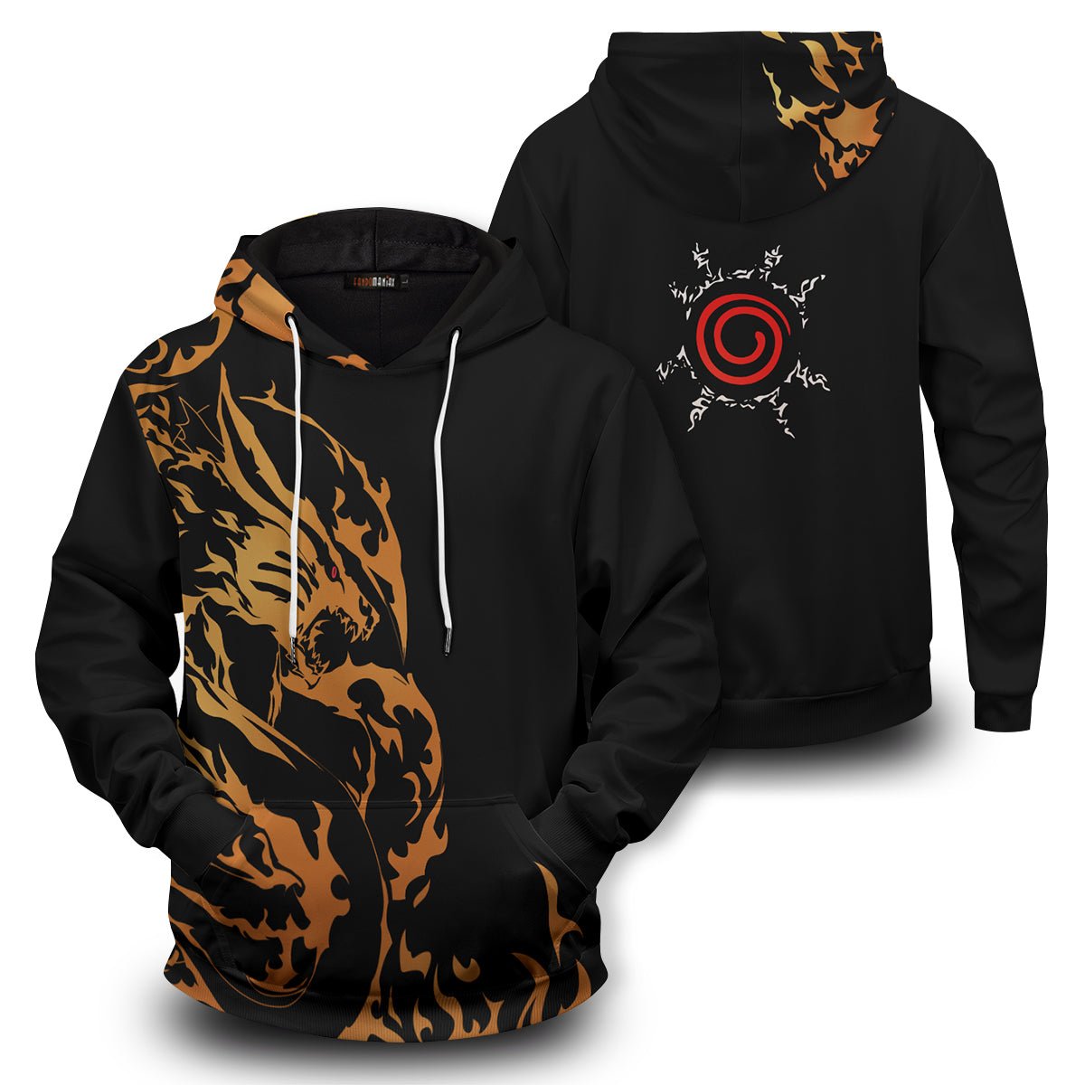 Naruto Hoodies - Kurama Semblance Unisex Pullover Hoodie FH0709 9 - Gear Anime kurama semblance unisex pullover hoodie 268248 - Gear Anime