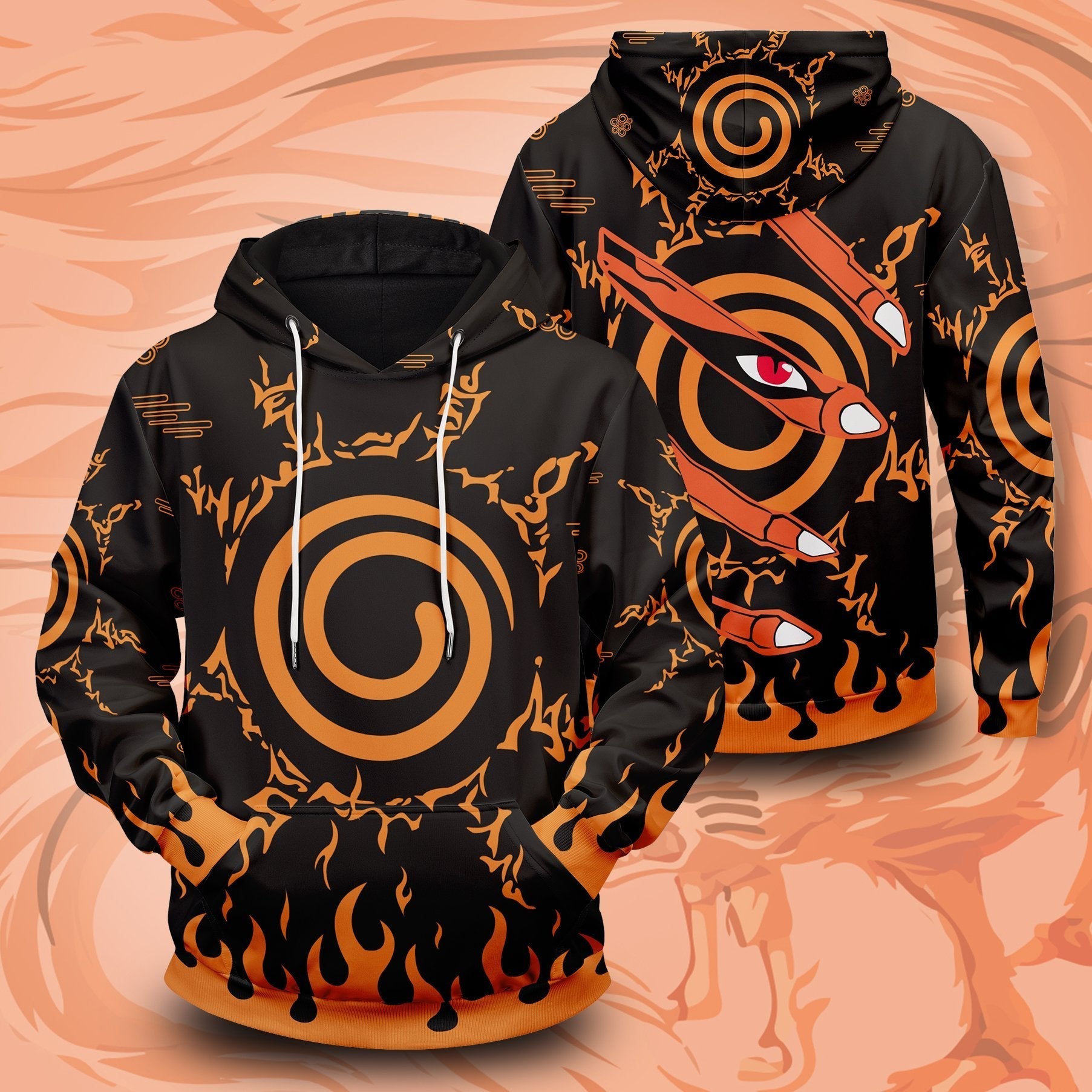 kurama-unisex-pullover-hoodie-916443 kurama unisex pullover hoodie 916443 - Gear Anime