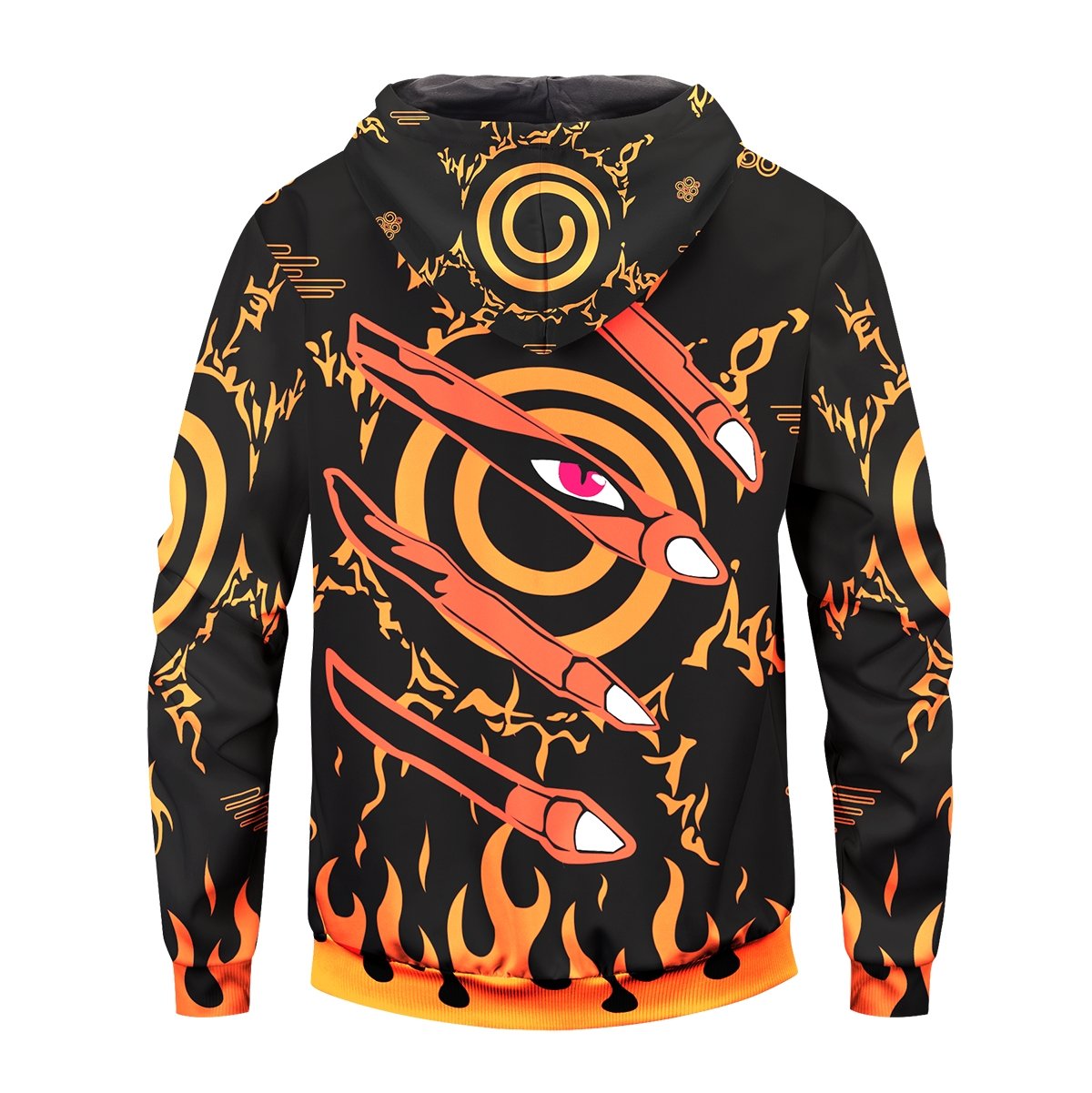 kurama-unisex-zipped-hoodie-195205 kurama unisex zipped hoodie 195205 - Gear Anime