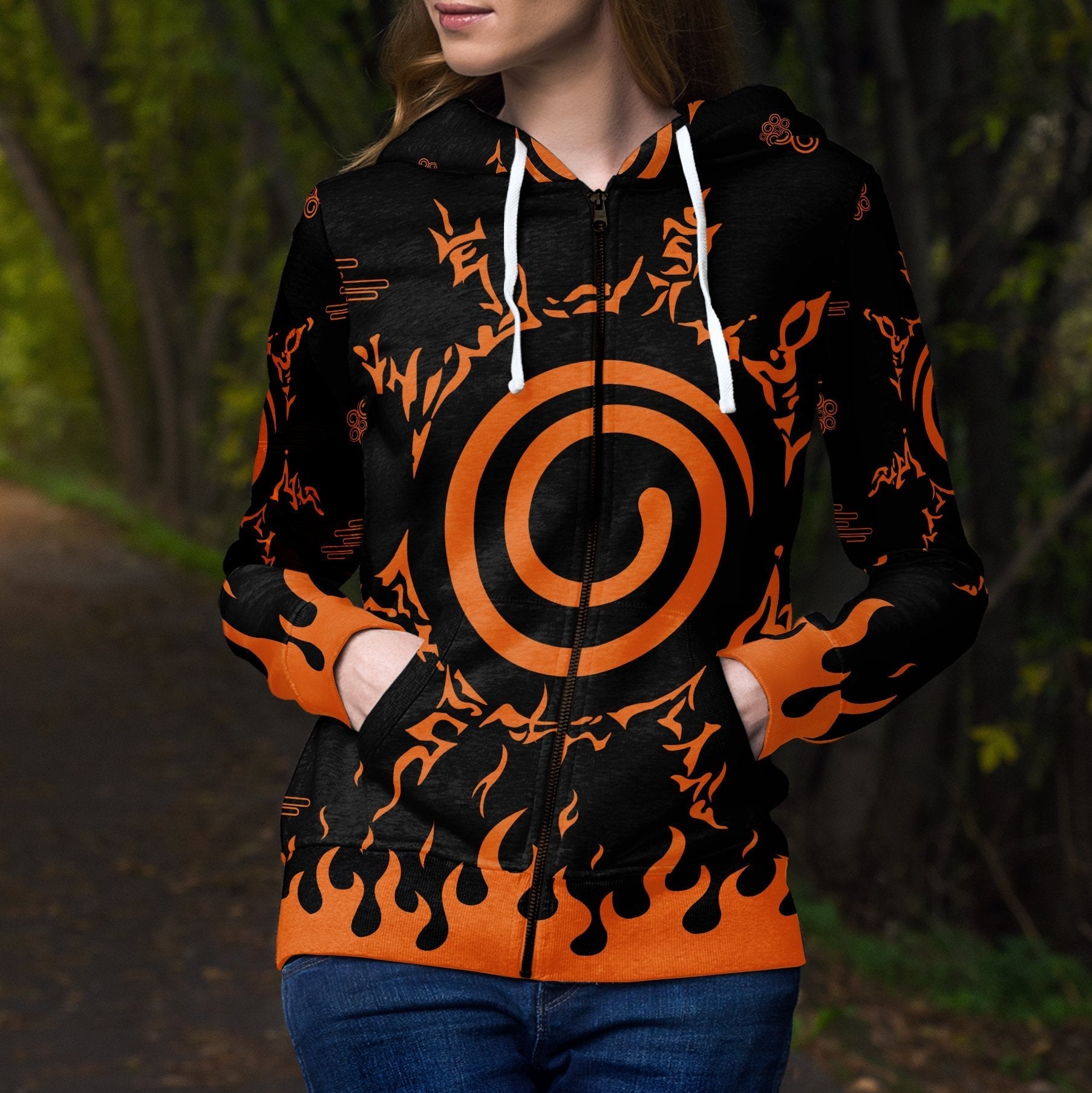 kurama-unisex-zipped-hoodie-577504 kurama unisex zipped hoodie 577504 - Gear Anime