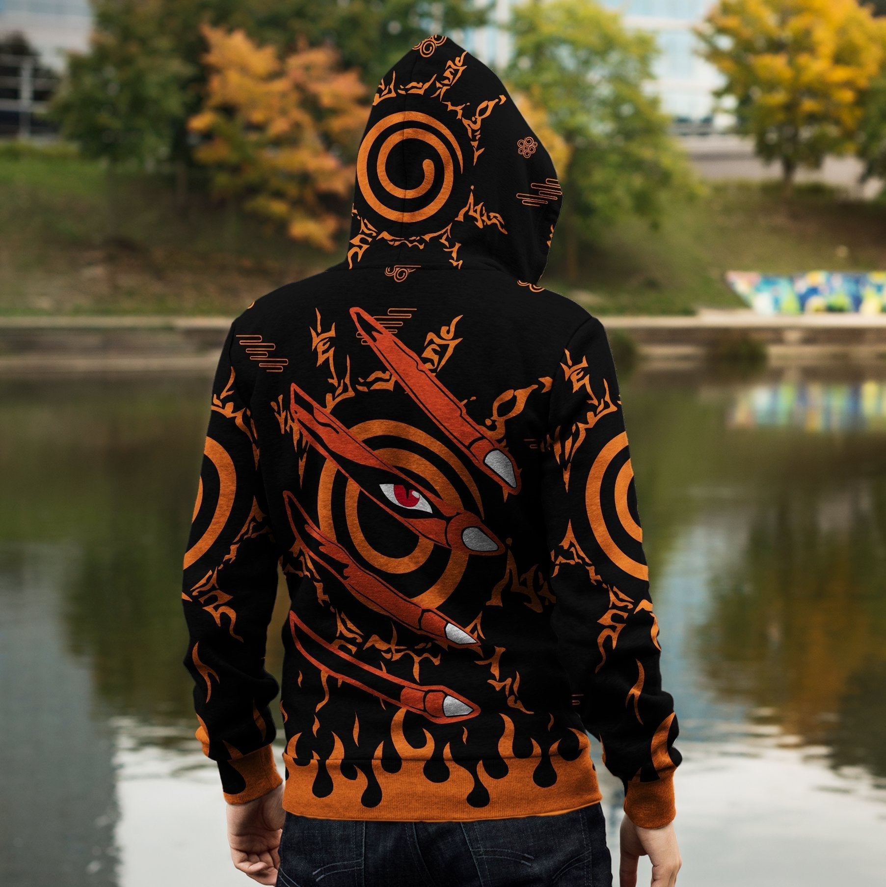 kurama-unisex-zipped-hoodie-912750 kurama unisex zipped hoodie 912750 - Gear Anime