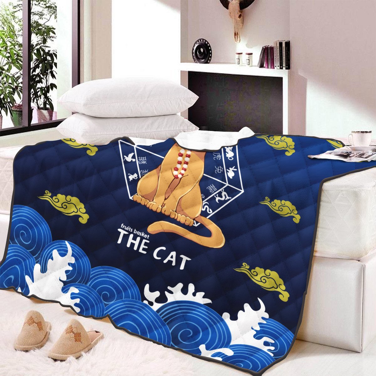 kyo-the-cat-quilt-blanket-807504 kyo the cat quilt blanket 807504 - Gear Anime
