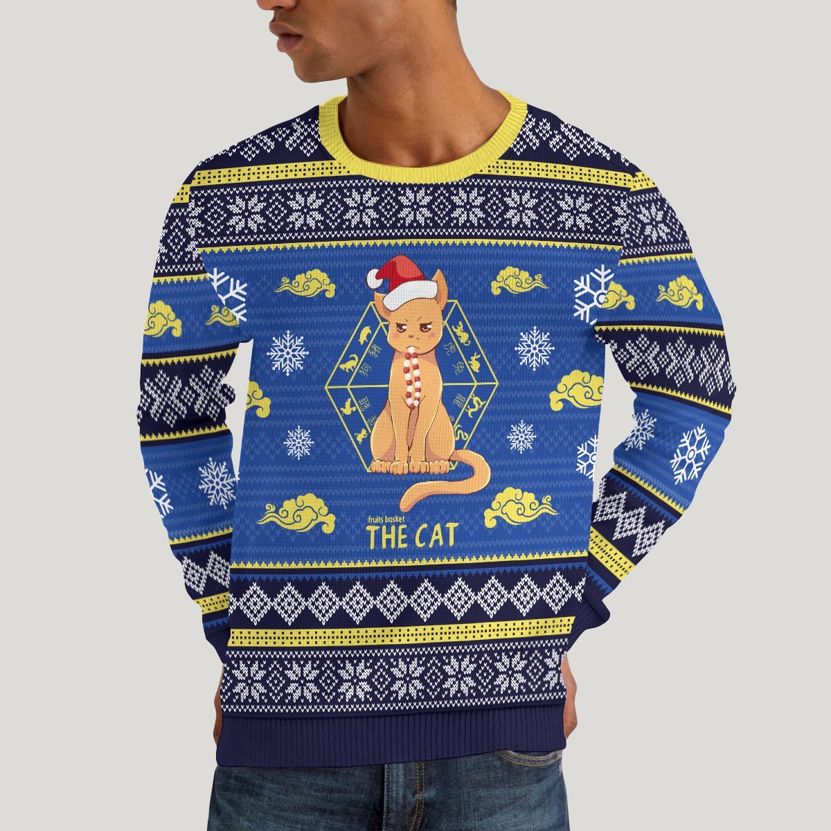 kyo-the-cat-unisex-wool-sweater-364922 kyo the cat unisex wool sweater 364922 - Gear Anime