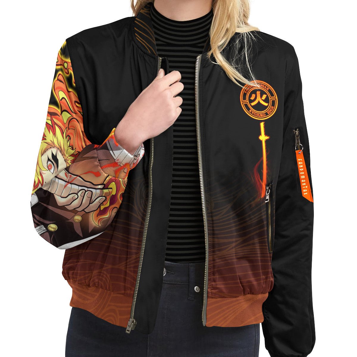 kyojuro-edge-bomber-jacket-344797 kyojuro edge bomber jacket 344797 - Gear Anime