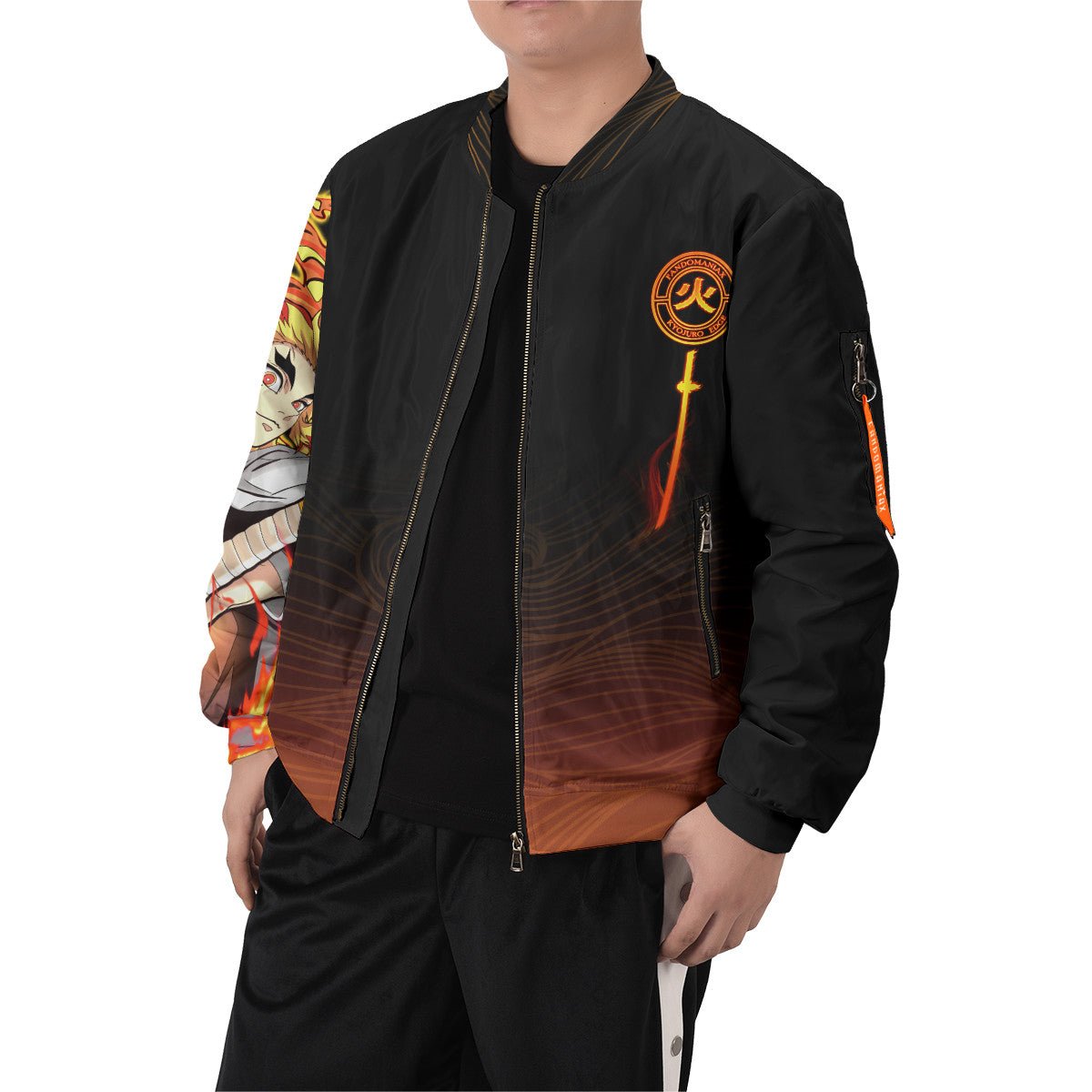 kyojuro-edge-bomber-jacket-844514 kyojuro edge bomber jacket 844514 - Gear Anime