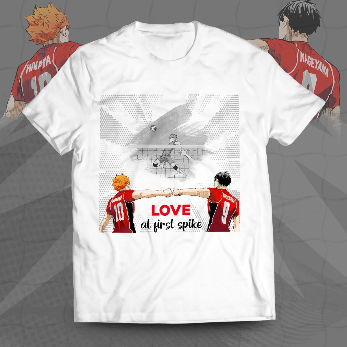 love-at-first-spike-unisex-t-shirt-436565 love at first spike unisex t shirt 436565 - Gear Anime