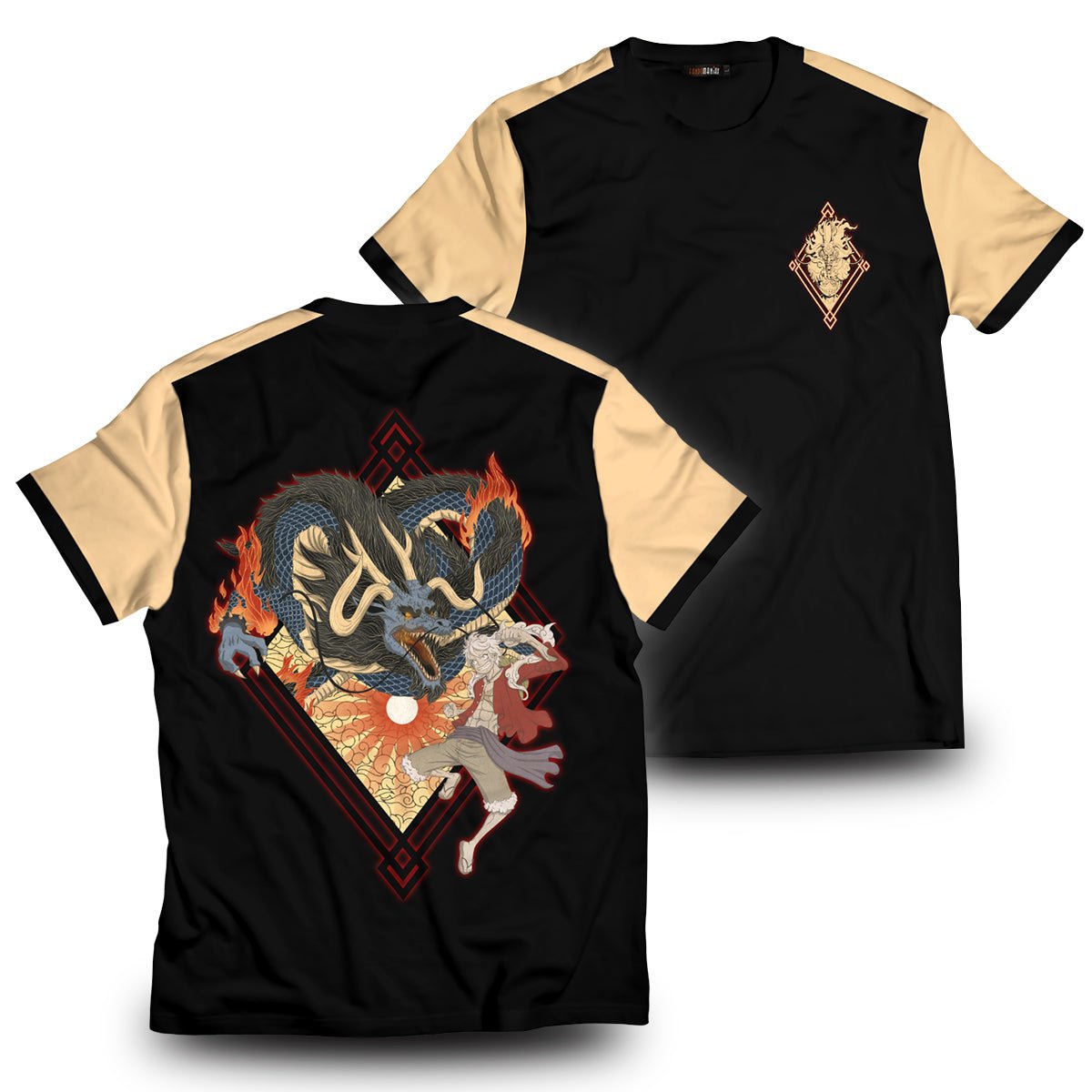 One Piece T-shirts - Luffy x Kaido Nihonga Unisex T-Shirt FH0709 14 - Gear Anime luffy x kaido nihonga unisex t shirt 258562 - Gear Anime