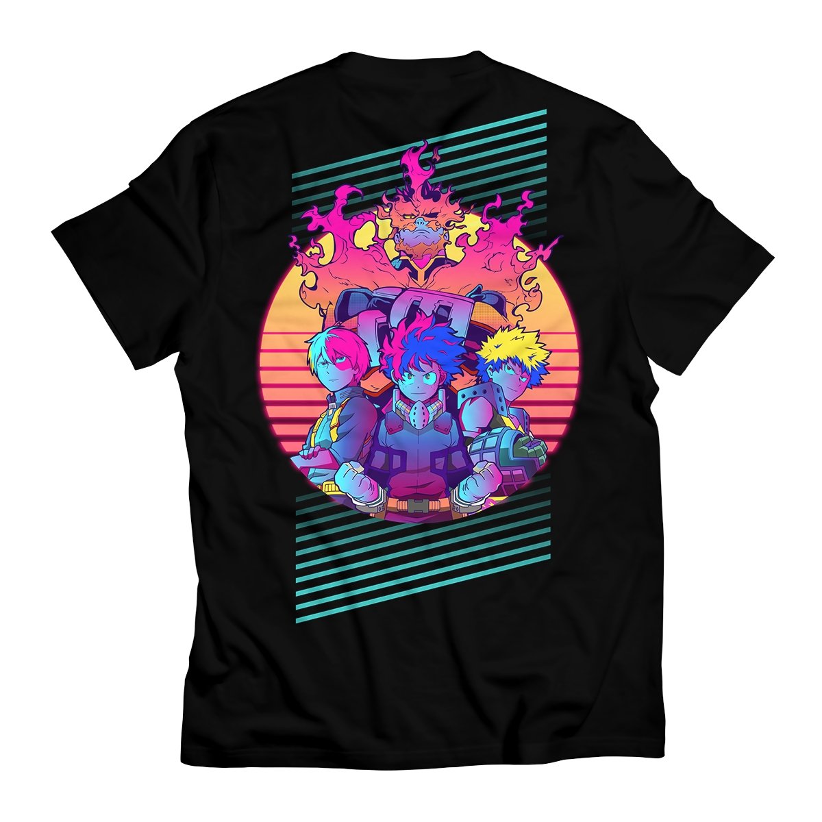 mha-retro-hero-unisex-t-shirt-572945 mha retro hero unisex t shirt 572945 - Gear Anime
