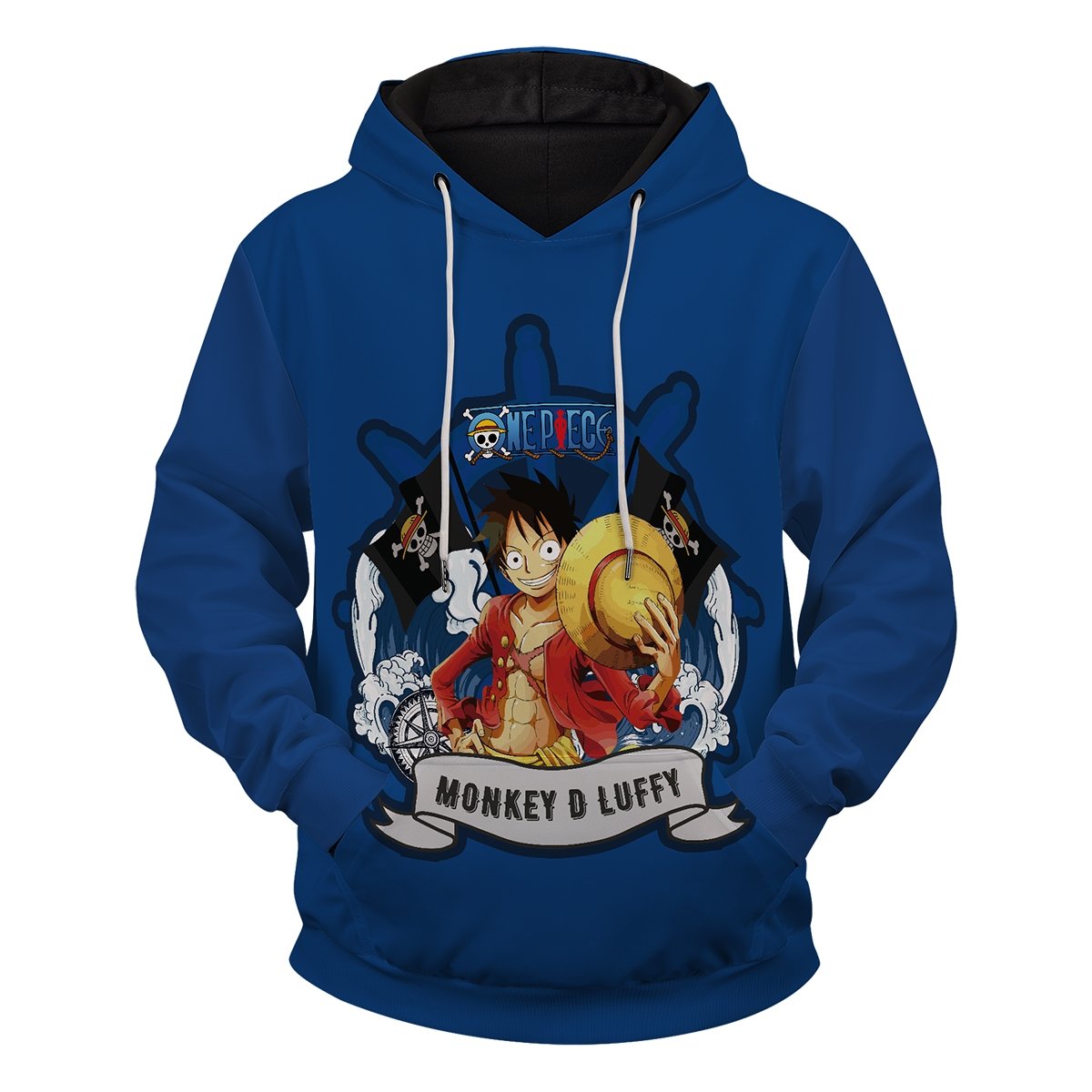 One Piece Hoodies - Monkey D Luffy Unisex Pullover Hoodie FH0709 3 - Gear Anime monkey d luffy unisex pullover hoodie 812914 - Gear Anime