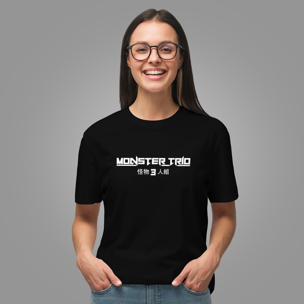 monster-trio-panel-unisex-t-shirt-142684 monster trio panel unisex t shirt 142684 - Gear Anime