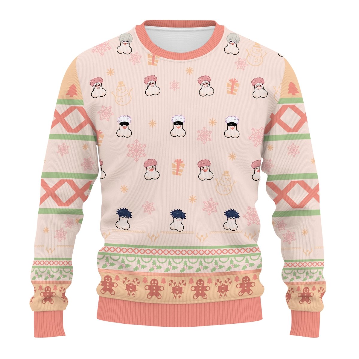 naughty-jjk-xmas-unisex-wool-sweater-792910 naughty jjk xmas unisex wool sweater 792910 - Gear Anime