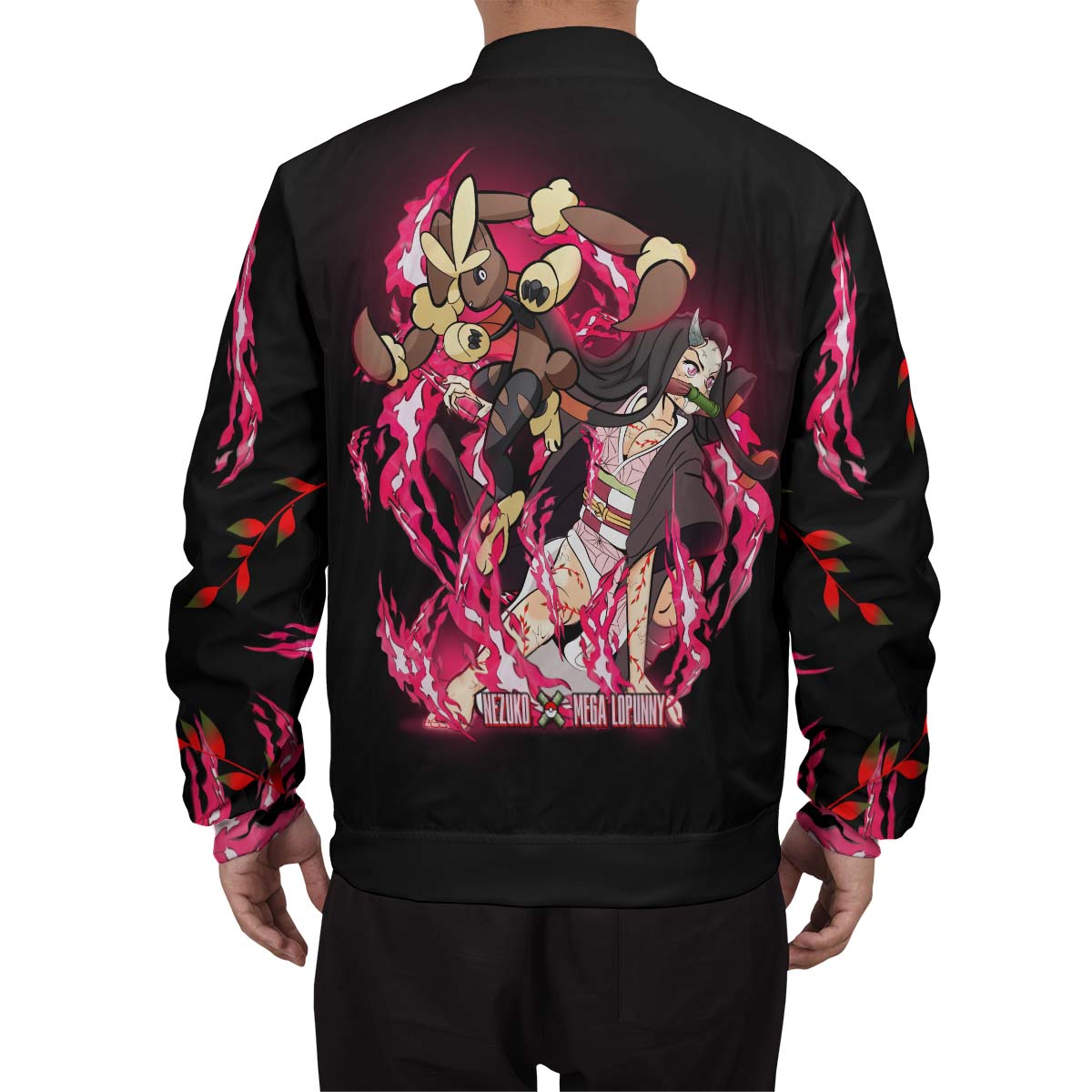 nezuko-collab-bomber-jacket-511088 nezuko collab bomber jacket 511088 - Gear Anime