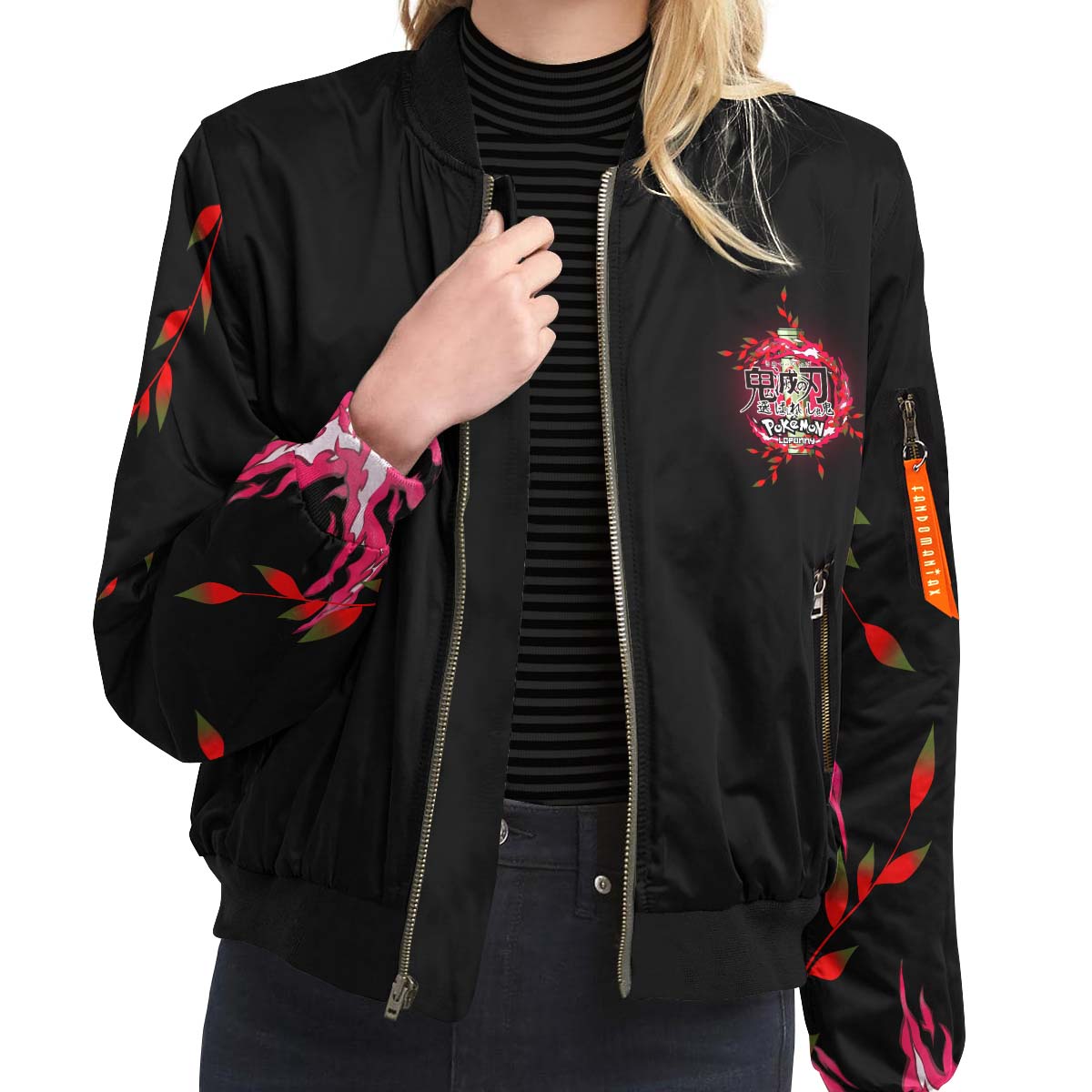 nezuko-collab-bomber-jacket-641602 nezuko collab bomber jacket 641602 - Gear Anime