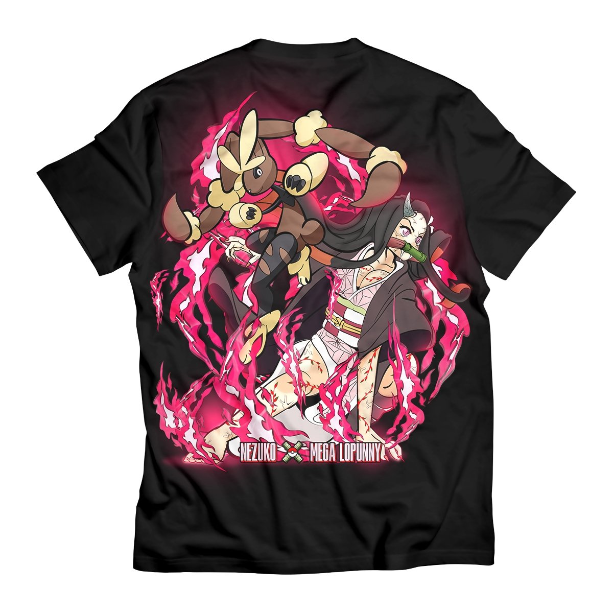 nezuko-collab-unisex-t-shirt-969410 nezuko collab unisex t shirt 969410 - Gear Anime