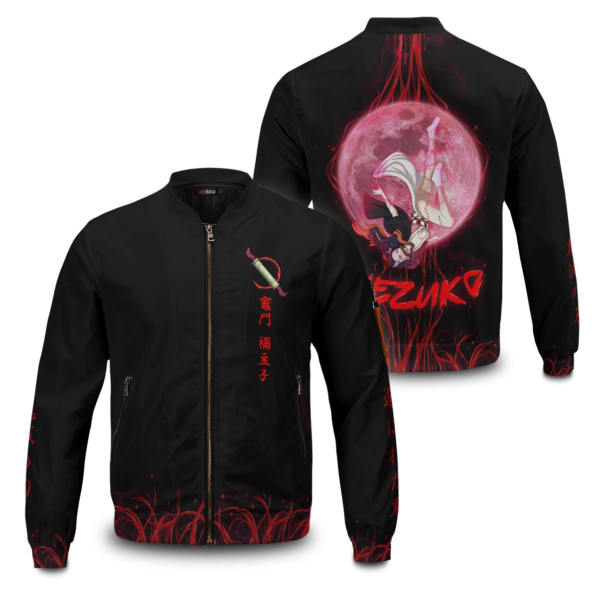 Demon Slayer Jackets - Nezuko Moonfall Bomber Jacket FH0709 5 - Gear Anime nezuko moonfall bomber jacket 195018 - Gear Anime