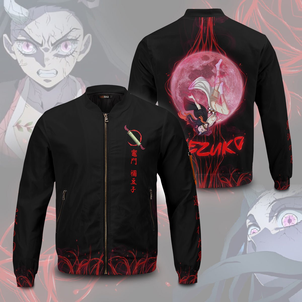 nezuko-moonfall-bomber-jacket-621533 nezuko moonfall bomber jacket 621533 - Gear Anime