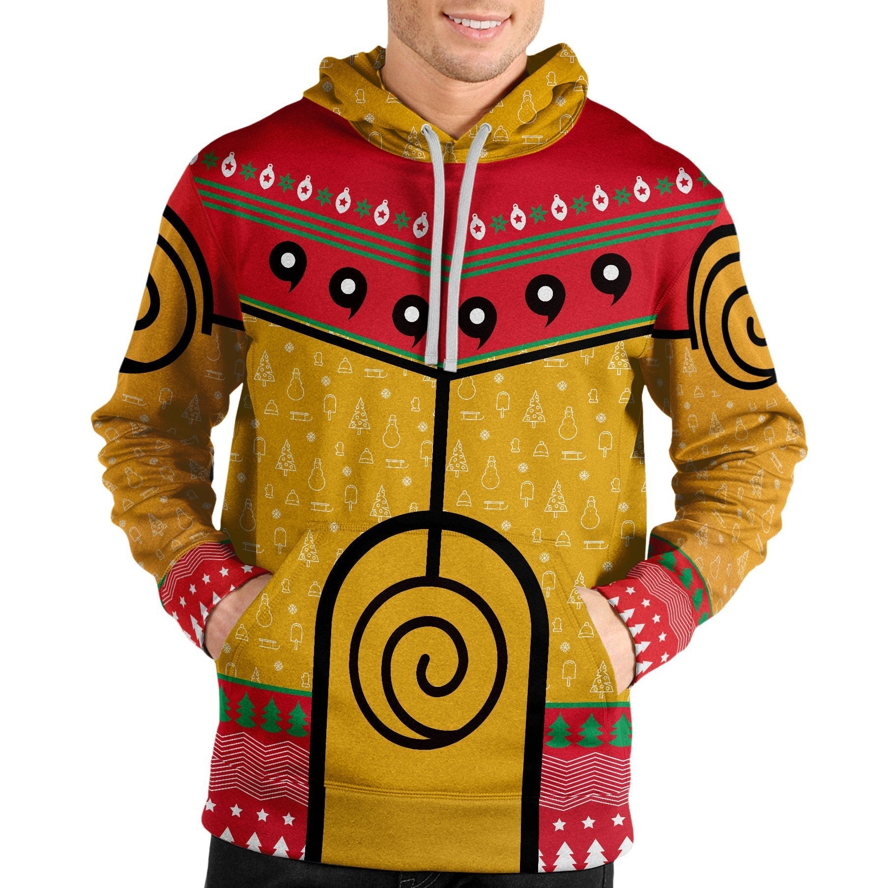 nine-tails-christmas-chakra-unisex-pullover-hoodie-485225 nine tails christmas chakra unisex pullover hoodie 485225 - Gear Anime