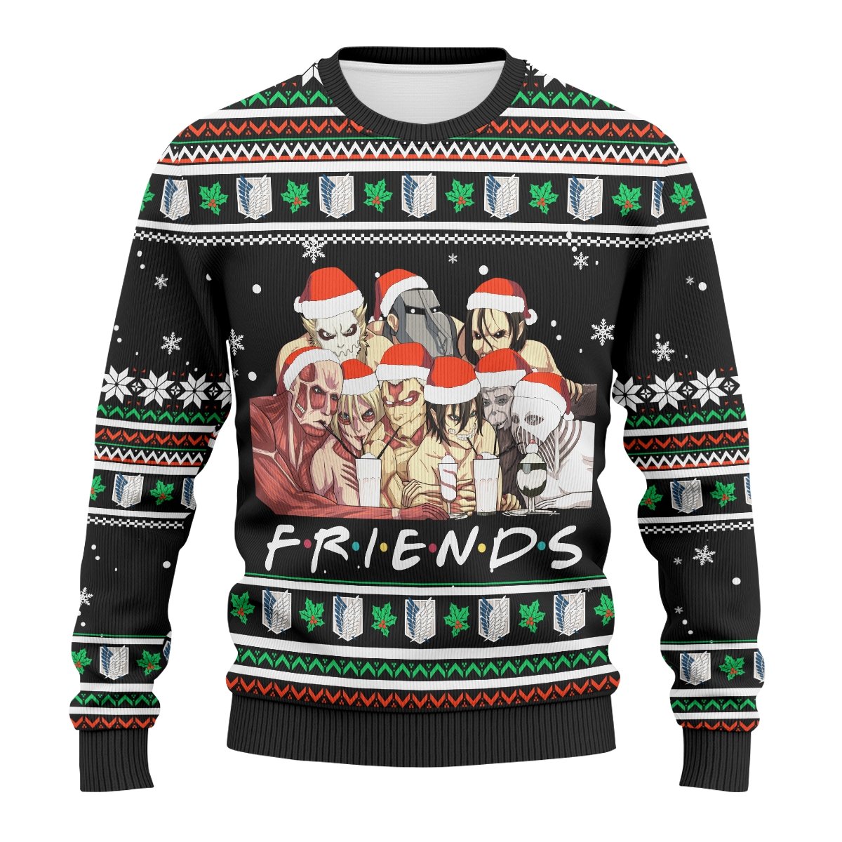 nine-titans-friends-unisex-wool-sweater-124120 nine titans friends unisex wool sweater 124120 - Gear Anime