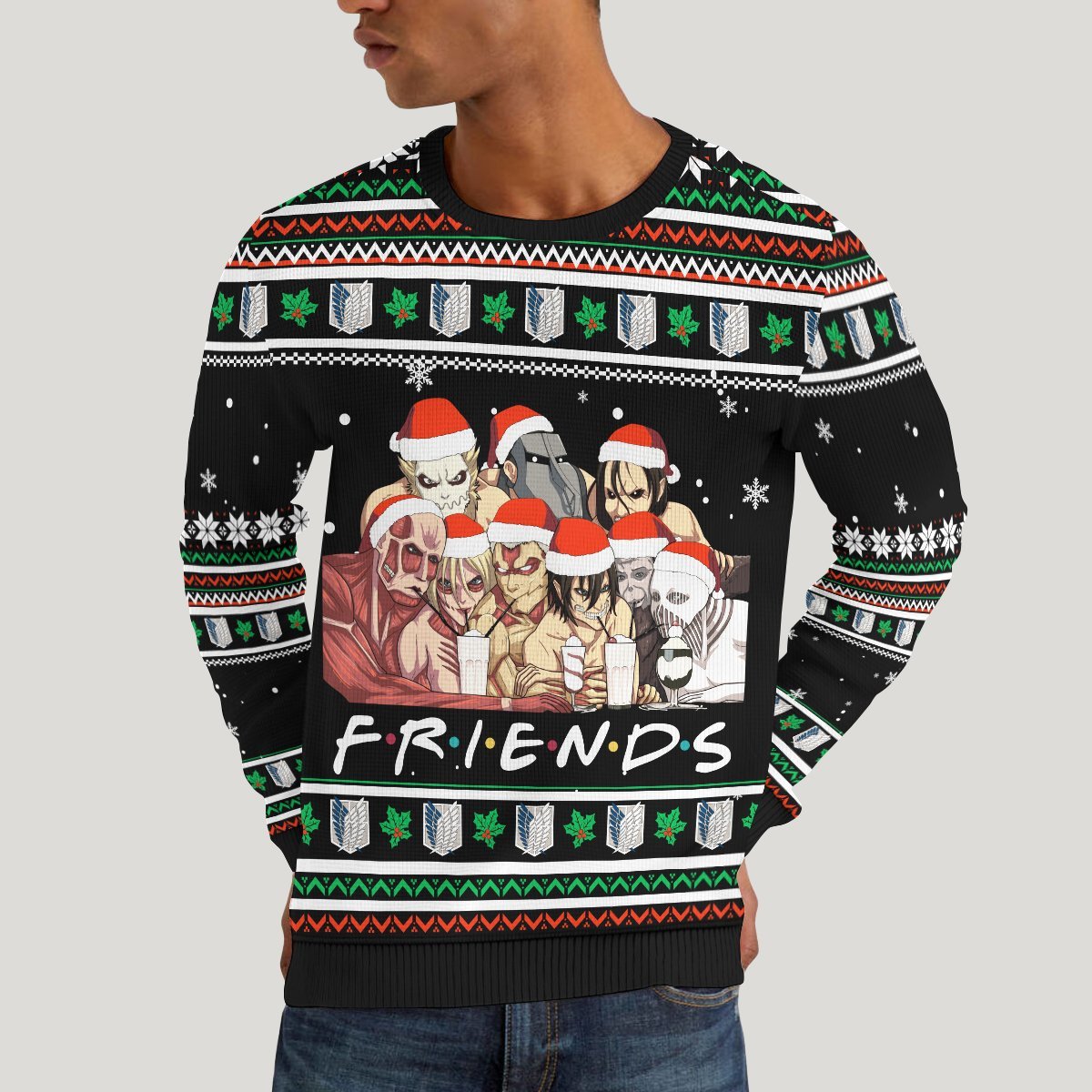 nine-titans-friends-unisex-wool-sweater-300012 nine titans friends unisex wool sweater 300012 - Gear Anime