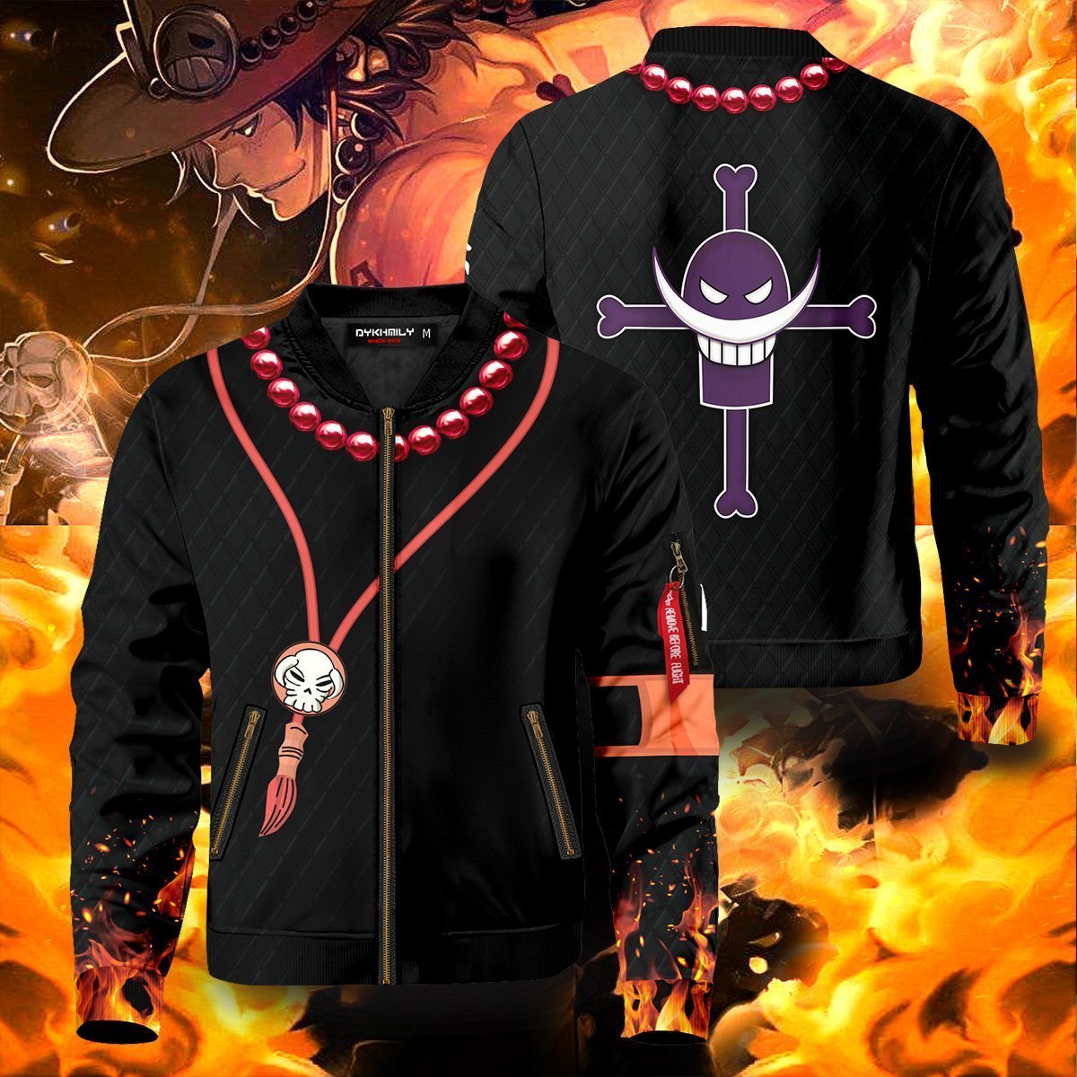 one-piece-ace-bomber-jacket-392138 one piece ace bomber jacket 392138 - Gear Anime