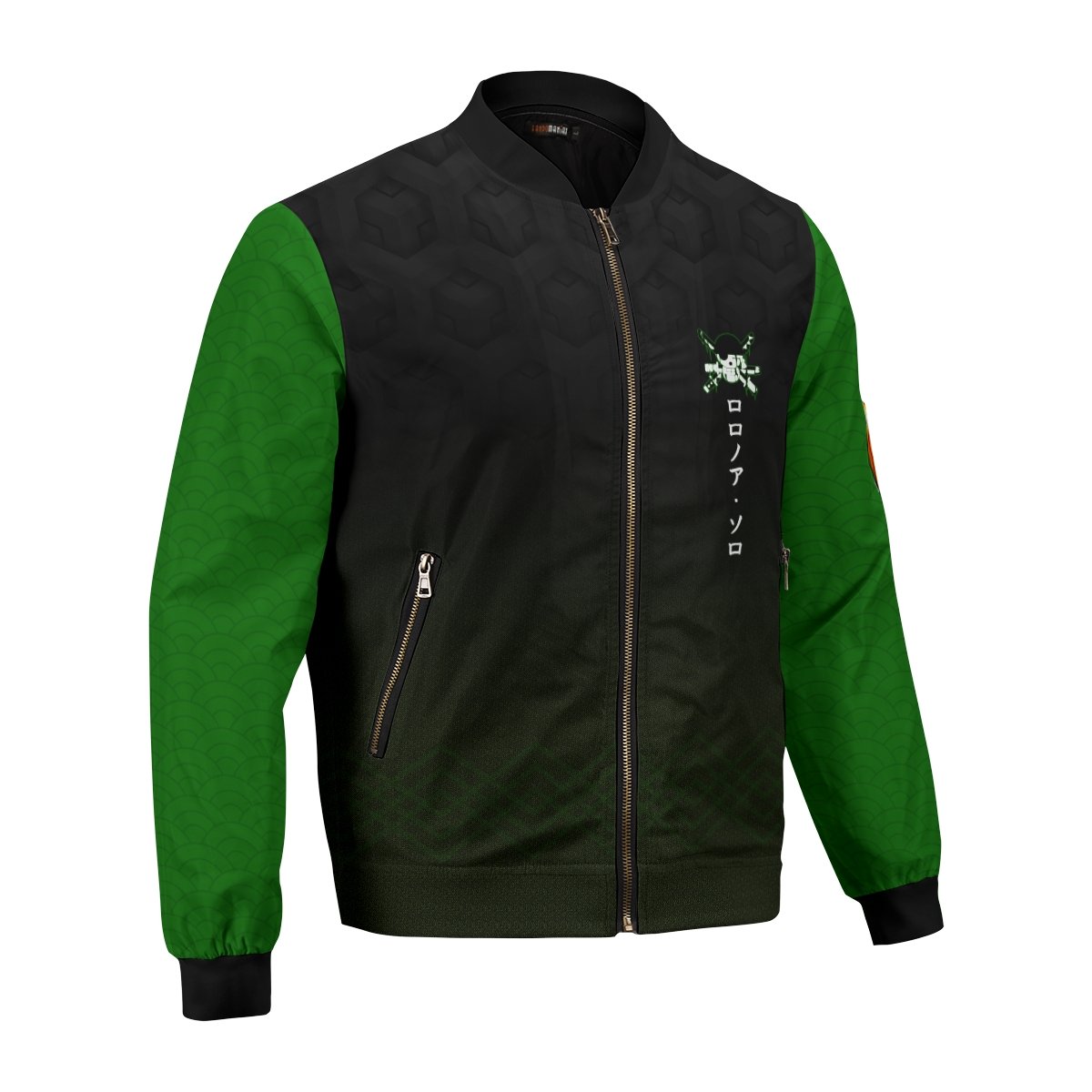 op-grim-zoro-bomber-jacket-162490 op grim zoro bomber jacket 162490 - Gear Anime