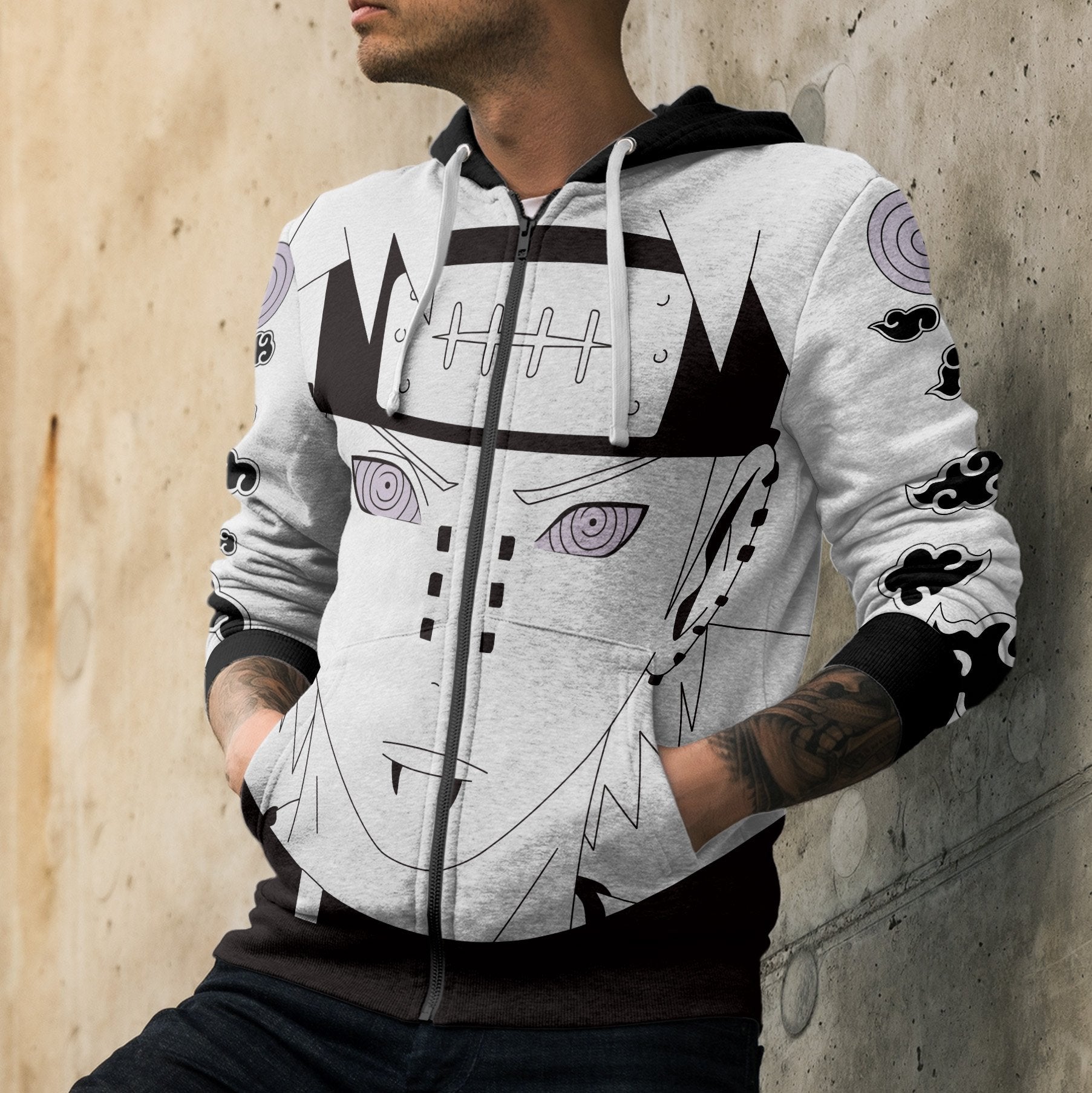 pain-unisex-zipped-hoodie-997179 pain unisex zipped hoodie 997179 - Gear Anime