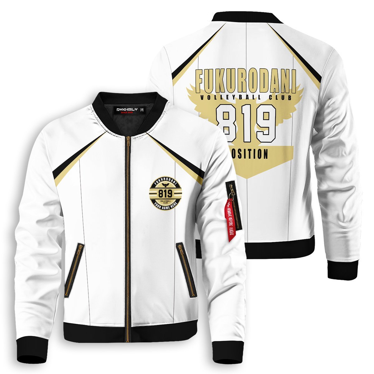 Haikyuu Jackets - Personalized 819 Fukurodani Bomber Jacket FH0709 5 - Gear Anime personalized 819 fukurodani bomber jacket 368392 - Gear Anime