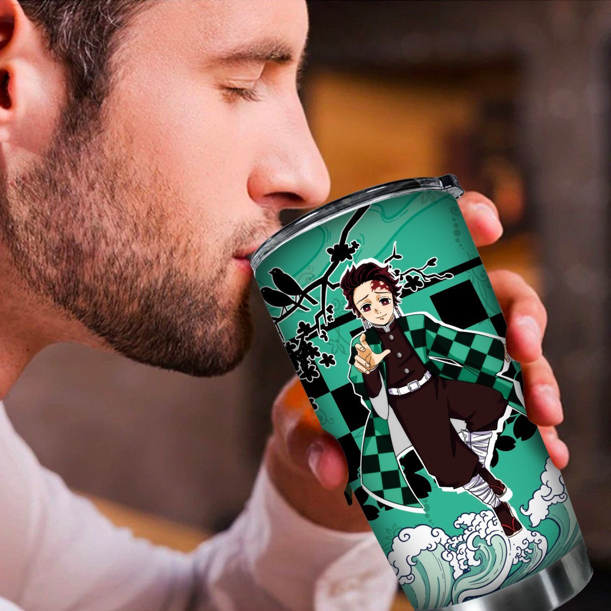personalized-dreamy-tanjiro-tumbler-915993 personalized dreamy tanjiro tumbler 915993 - Gear Anime
