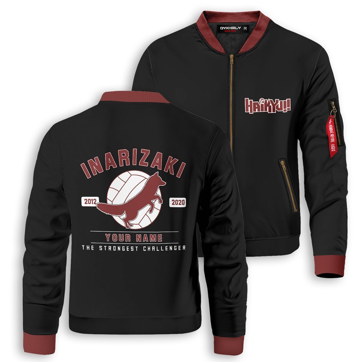 Haikyuu Jackets - Personalized Inarizaki The Strongest Challenger Bomber Jacket FH0709 6 - Gear Anime personalized inarizaki the strongest challenger bomber jacket 752996 - Gear Anime