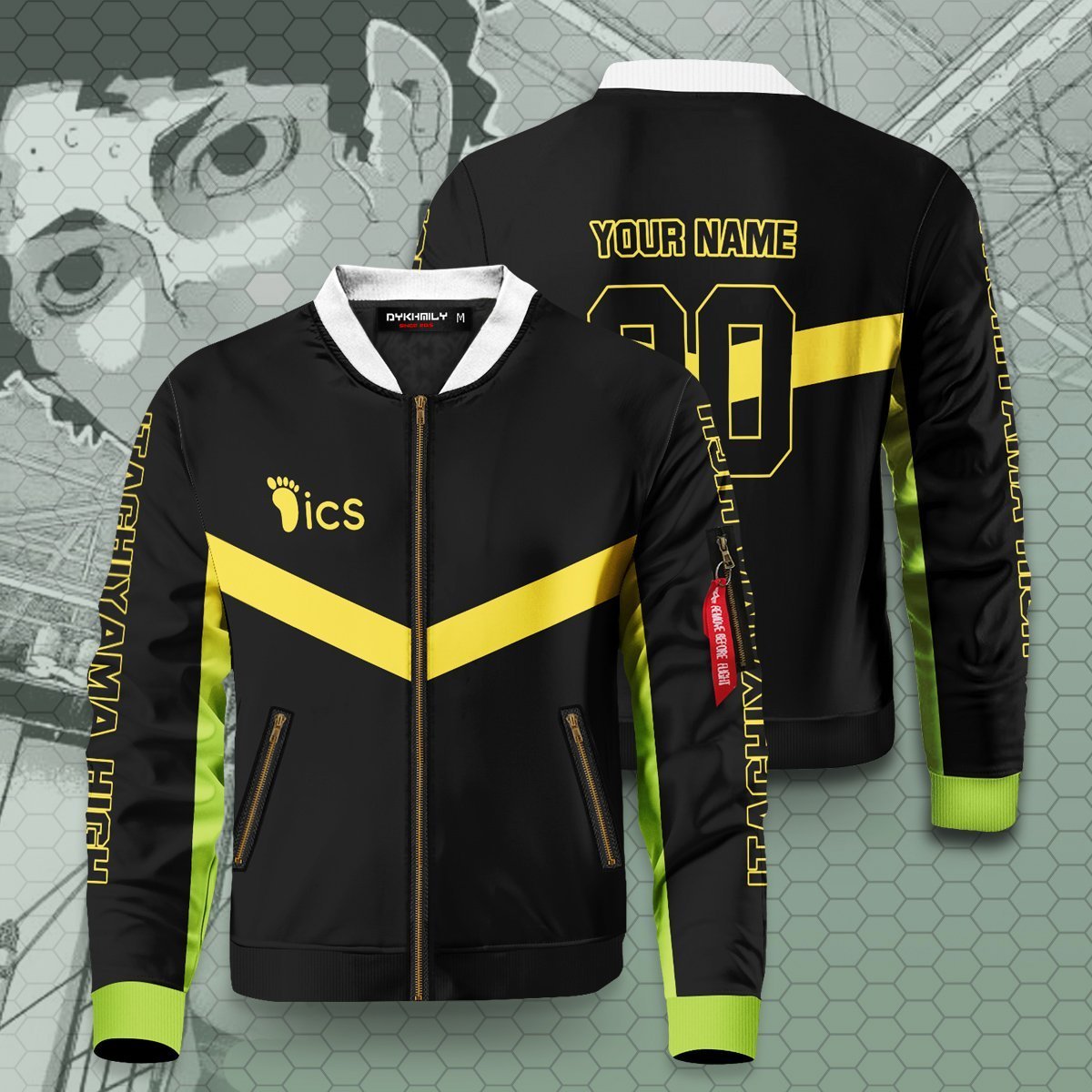 personalized-itachiyama-libero-bomber-jacket-205385 personalized itachiyama libero bomber jacket 205385 - Gear Anime
