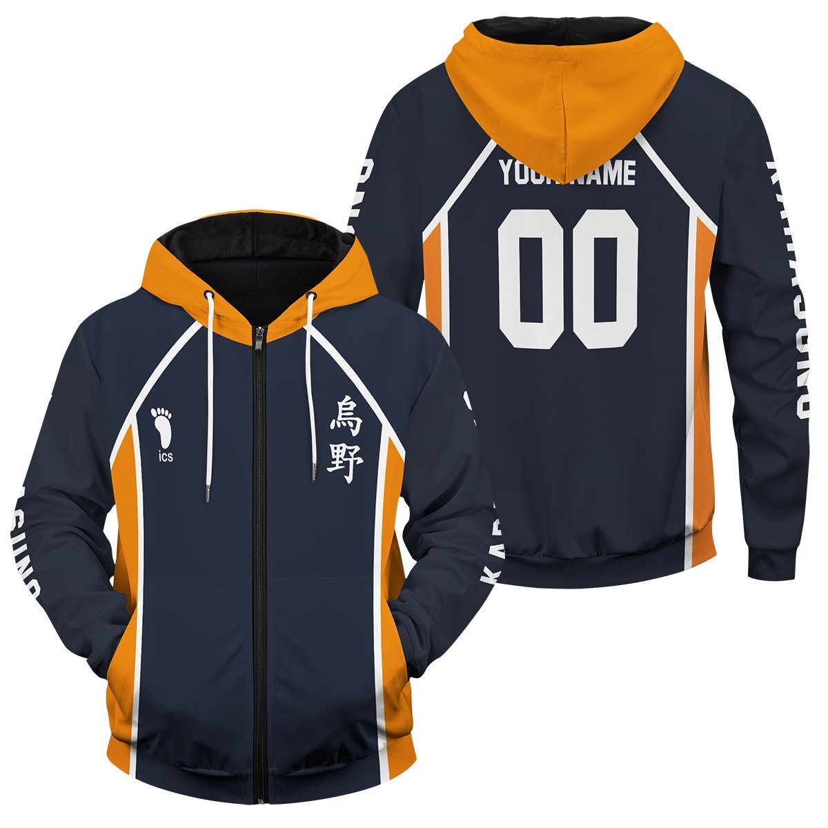 Haikyuu Hoodies - Personalized Team Karasuno Unisex Zipped Hoodie FH0709 7 - Gear Anime personalized team karasuno unisex zipped hoodie 343270 - Gear Anime