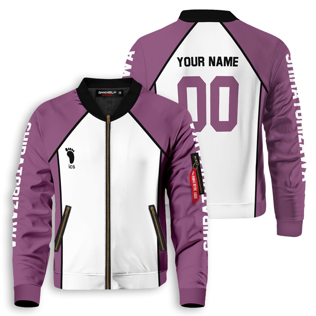 personalized team shiratorizawa bomber jacket 734773 - Gear Anime