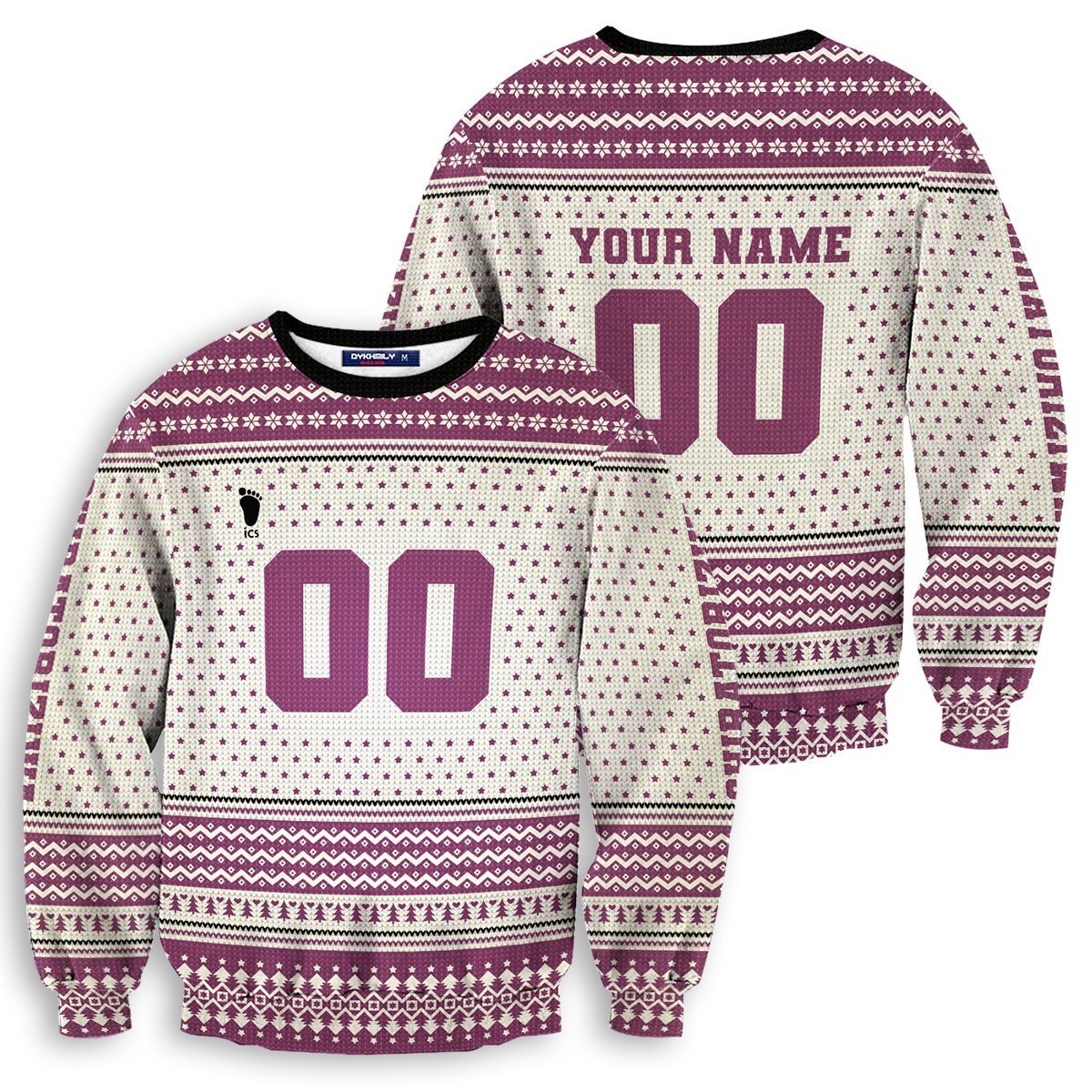 Haikyuu Sweaters - Personalized Team Shiratorizawa Christmas Unisex Wool Sweater FH0709 5 - Gear Anime personalized team shiratorizawa christmas unisex wool sweater 562644 - Gear Anime