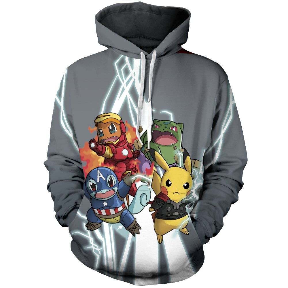 Pokemon Hoodies - Poke Avengers Unisex Pullover Hoodie FH0709 4 - Gear Anime poke avengers unisex pullover hoodie 409828 - Gear Anime