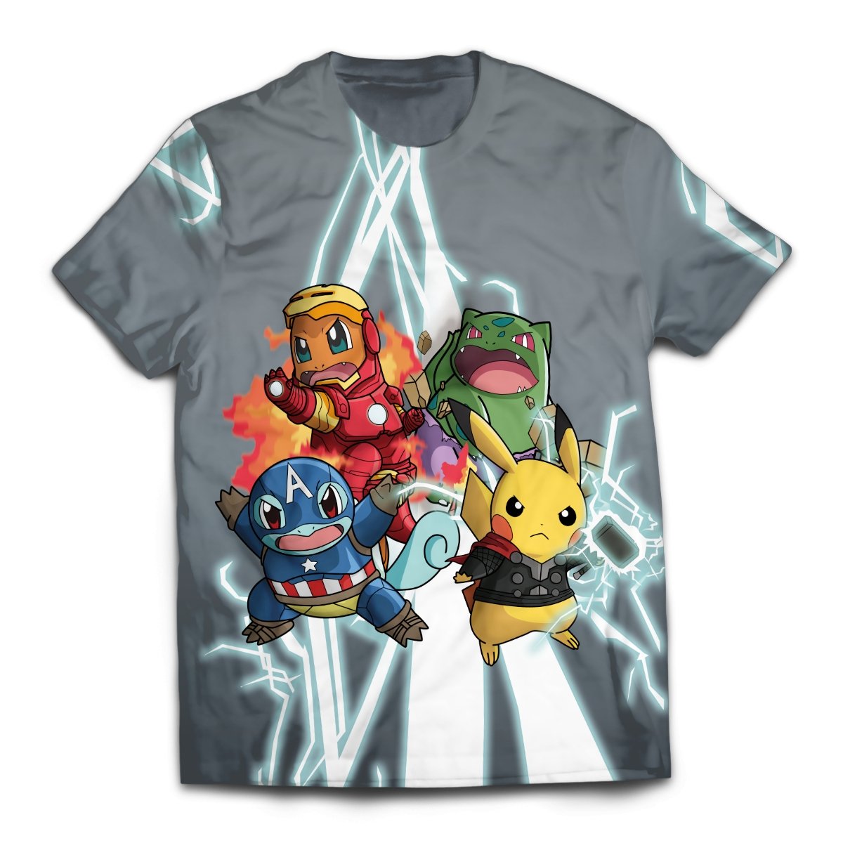 Pokemon T-shirts - Poke Avengers Unisex T-Shirt FH0709 3 - Gear Anime poke avengers unisex t shirt 265558 - Gear Anime