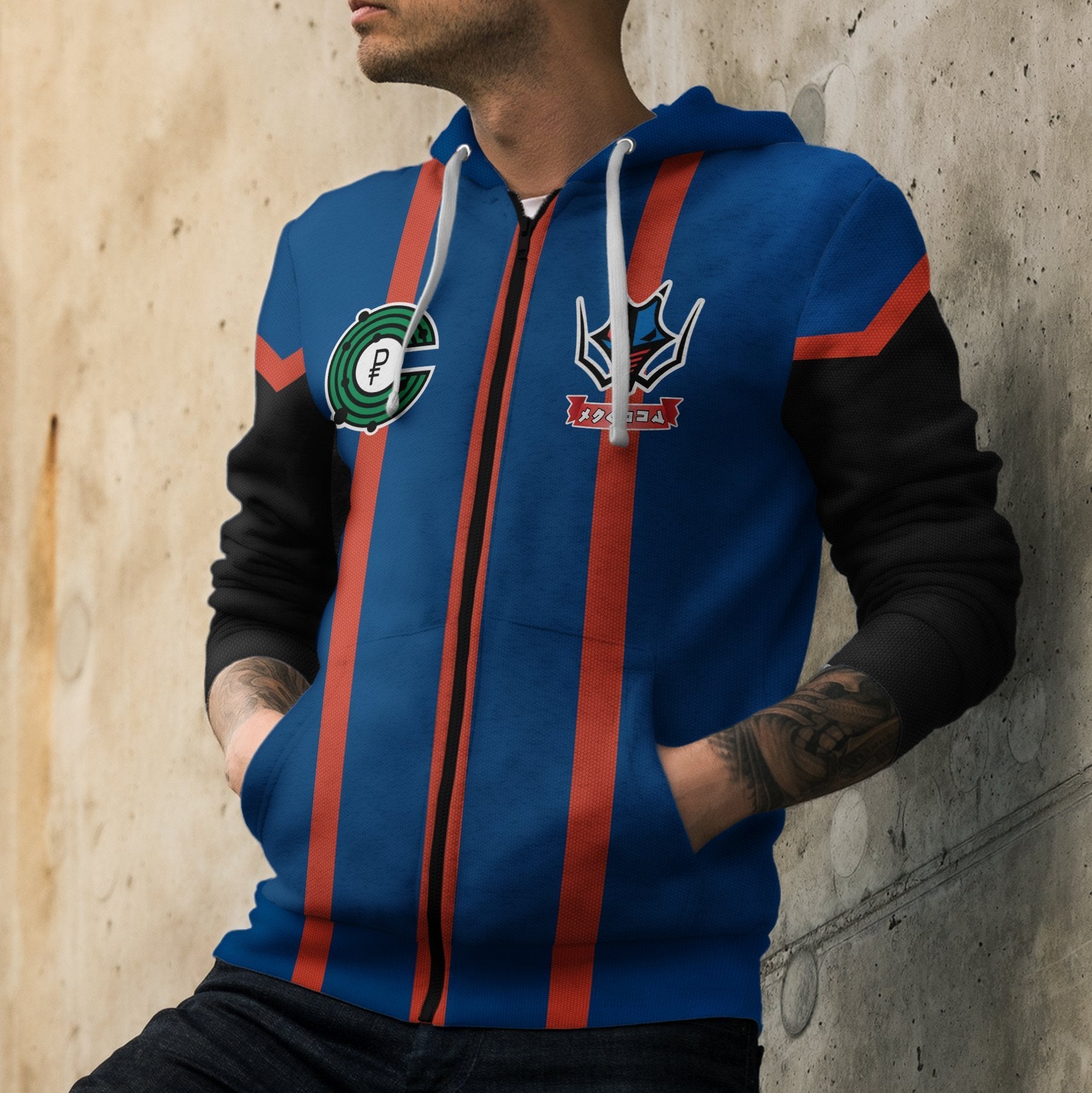 poke-dragon-uniform-unisex-zipped-hoodie-765338 poke dragon uniform unisex zipped hoodie 765338 - Gear Anime