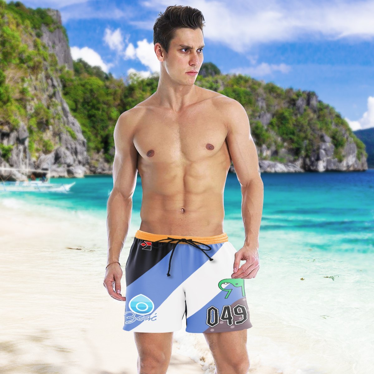 poke-water-uniform-beach-shorts-517176 poke water uniform beach shorts 517176 - Gear Anime