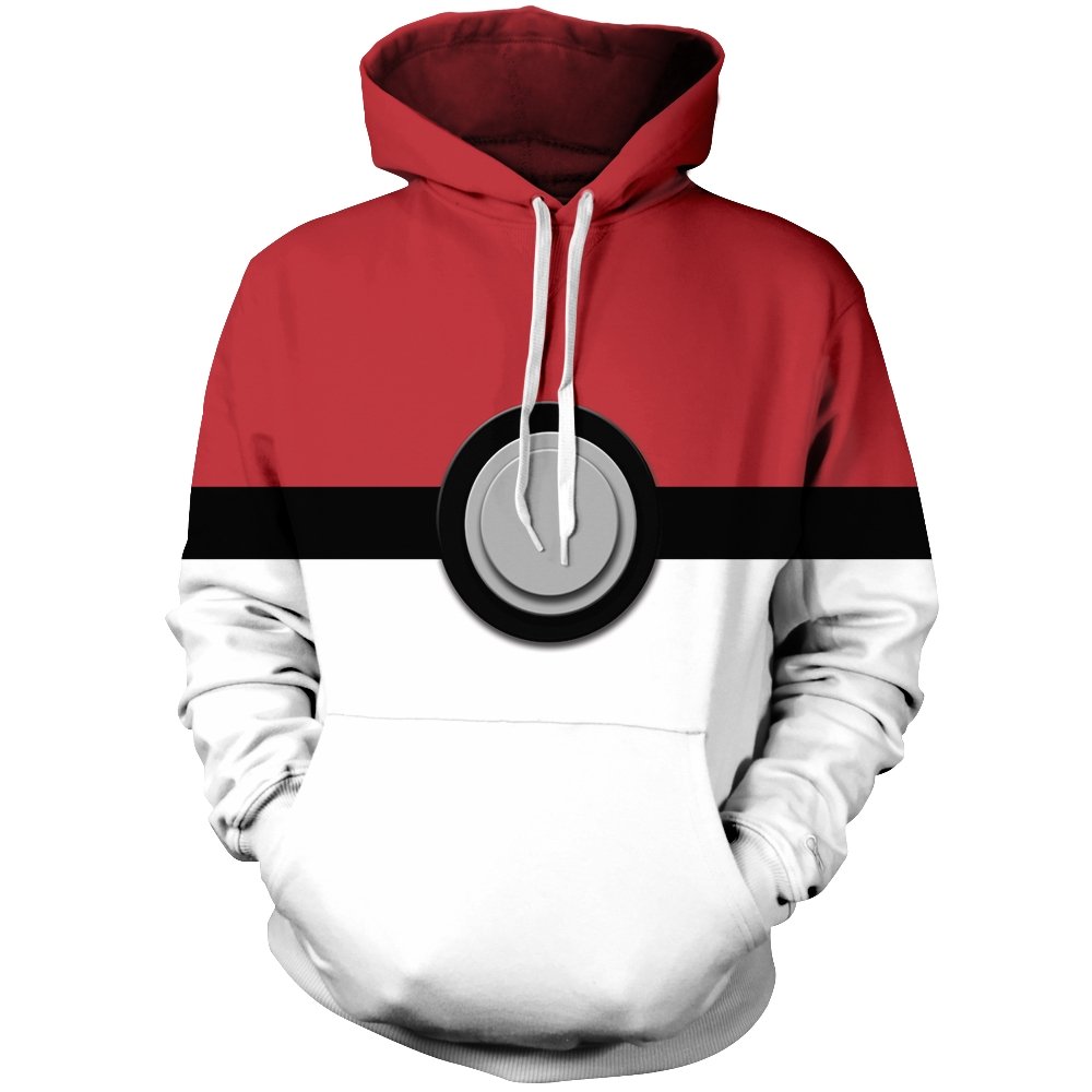 Pokemon Hoodies - Pokeball V2 Unisex Pullover Hoodie FH0709 4 - Gear Anime pokeball v2 unisex pullover hoodie 806636 - Gear Anime