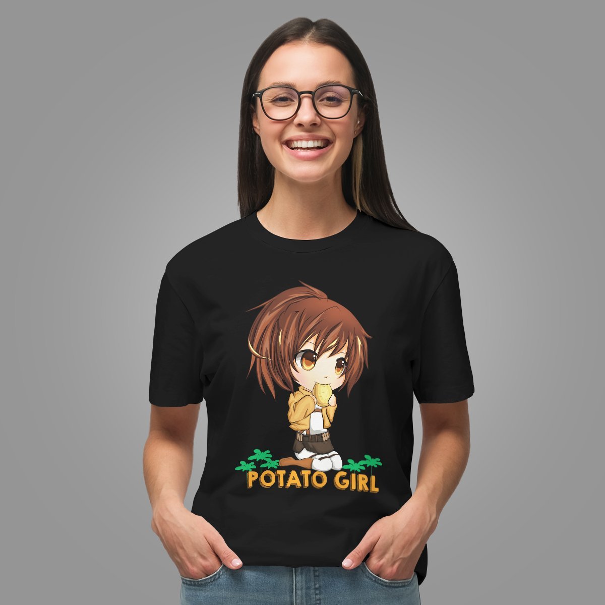 potato-girl-unisex-t-shirt-707082 potato girl unisex t shirt 707082 - Gear Anime
