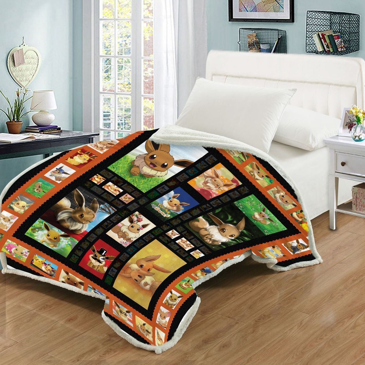 quilted-eevee-throw-blanket-814358 quilted eevee throw blanket 814358 - Gear Anime