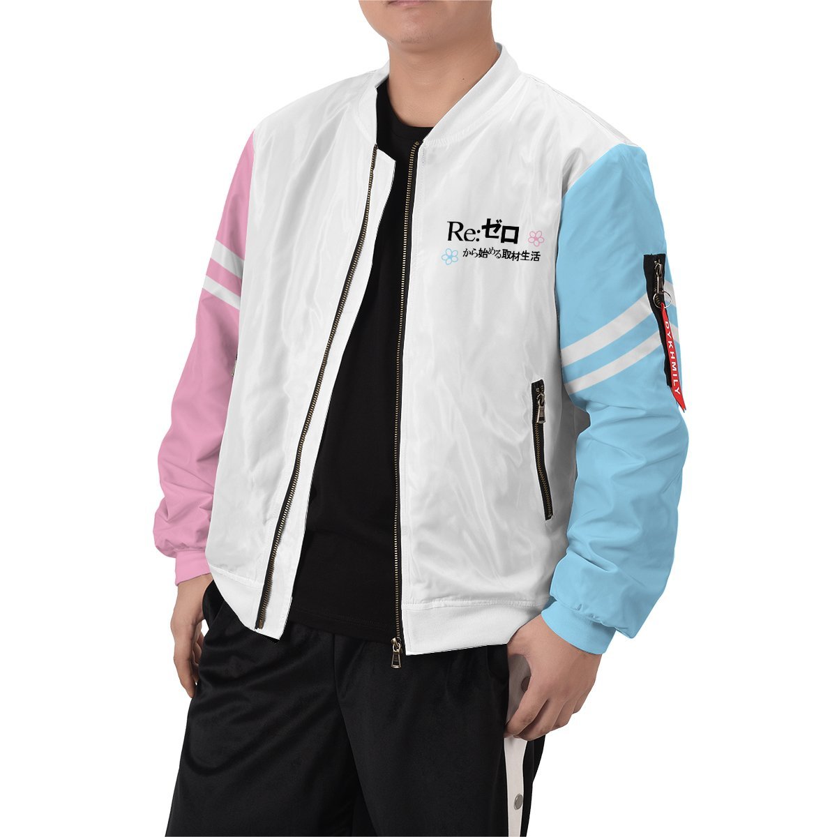 re-zero-rem-ram-bomber-jacket-260326 re zero rem ram bomber jacket 260326 - Gear Anime