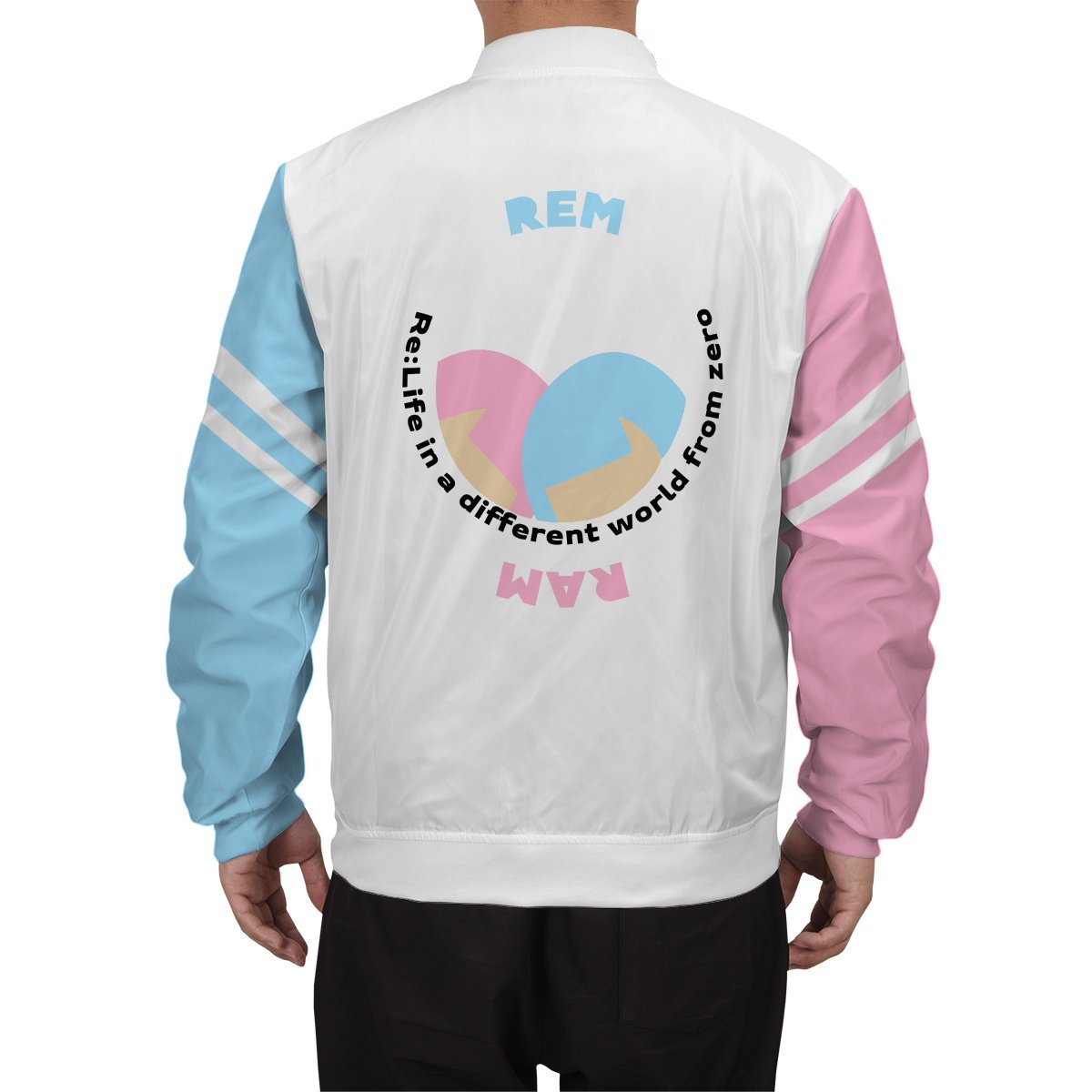re-zero-rem-ram-bomber-jacket-283347 re zero rem ram bomber jacket 283347 - Gear Anime