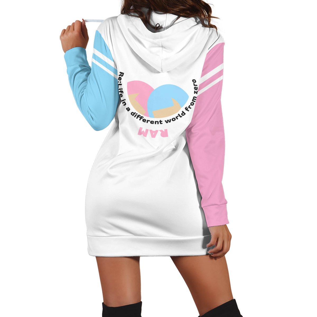 re-zero-rem-ram-hoodie-dress-663856 re zero rem ram hoodie dress 663856 - Gear Anime