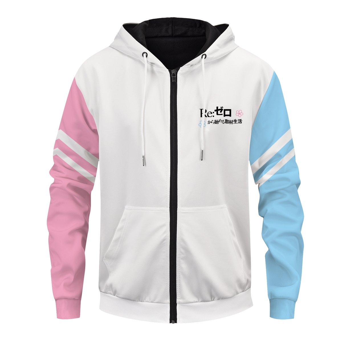 re-zero-rem-ram-unisex-zipped-hoodie-703450 re zero rem ram unisex zipped hoodie 703450 - Gear Anime