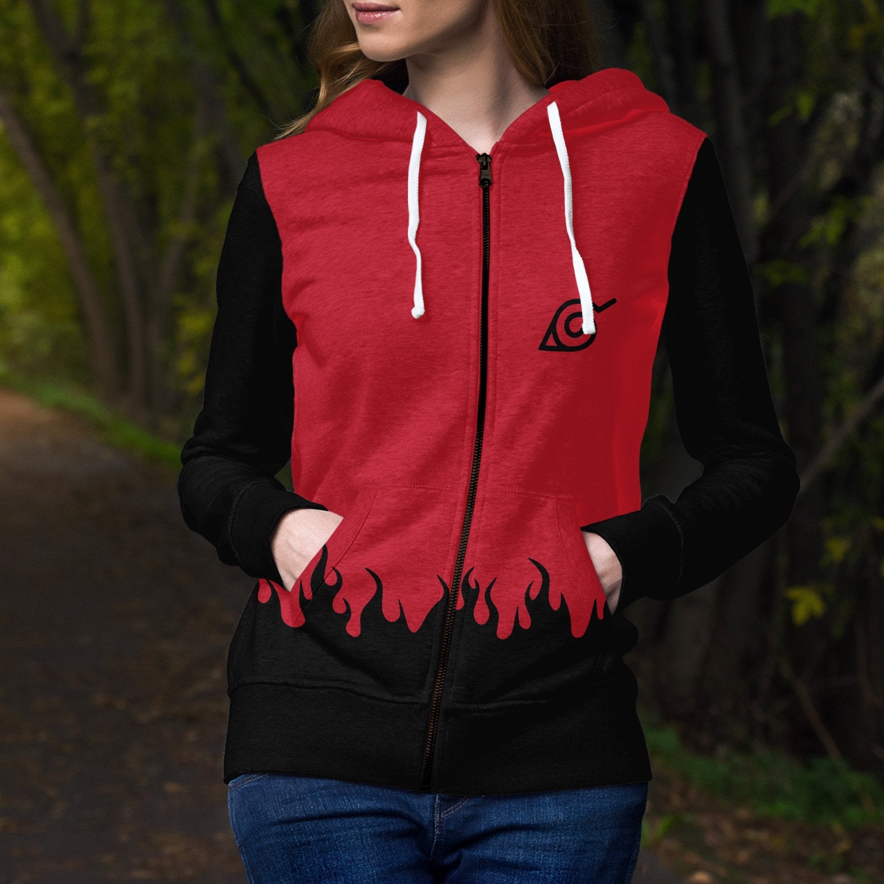 red-sage-unisex-zipped-hoodie-195532 red sage unisex zipped hoodie 195532 - Gear Anime