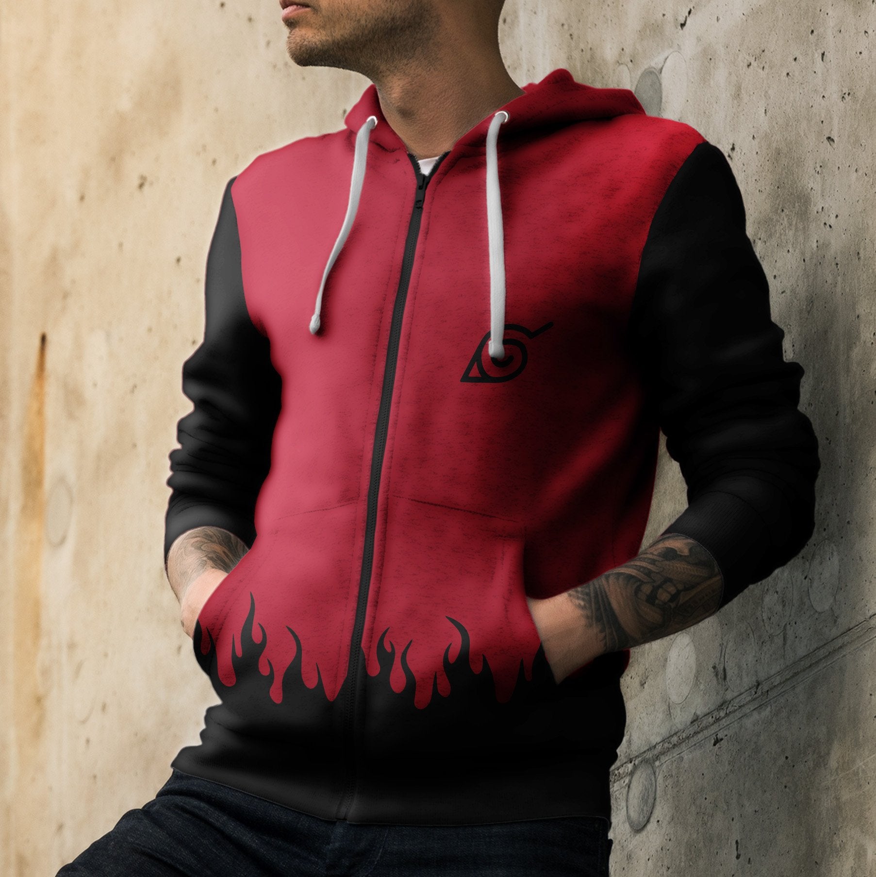 red-sage-unisex-zipped-hoodie-404270 red sage unisex zipped hoodie 404270 - Gear Anime